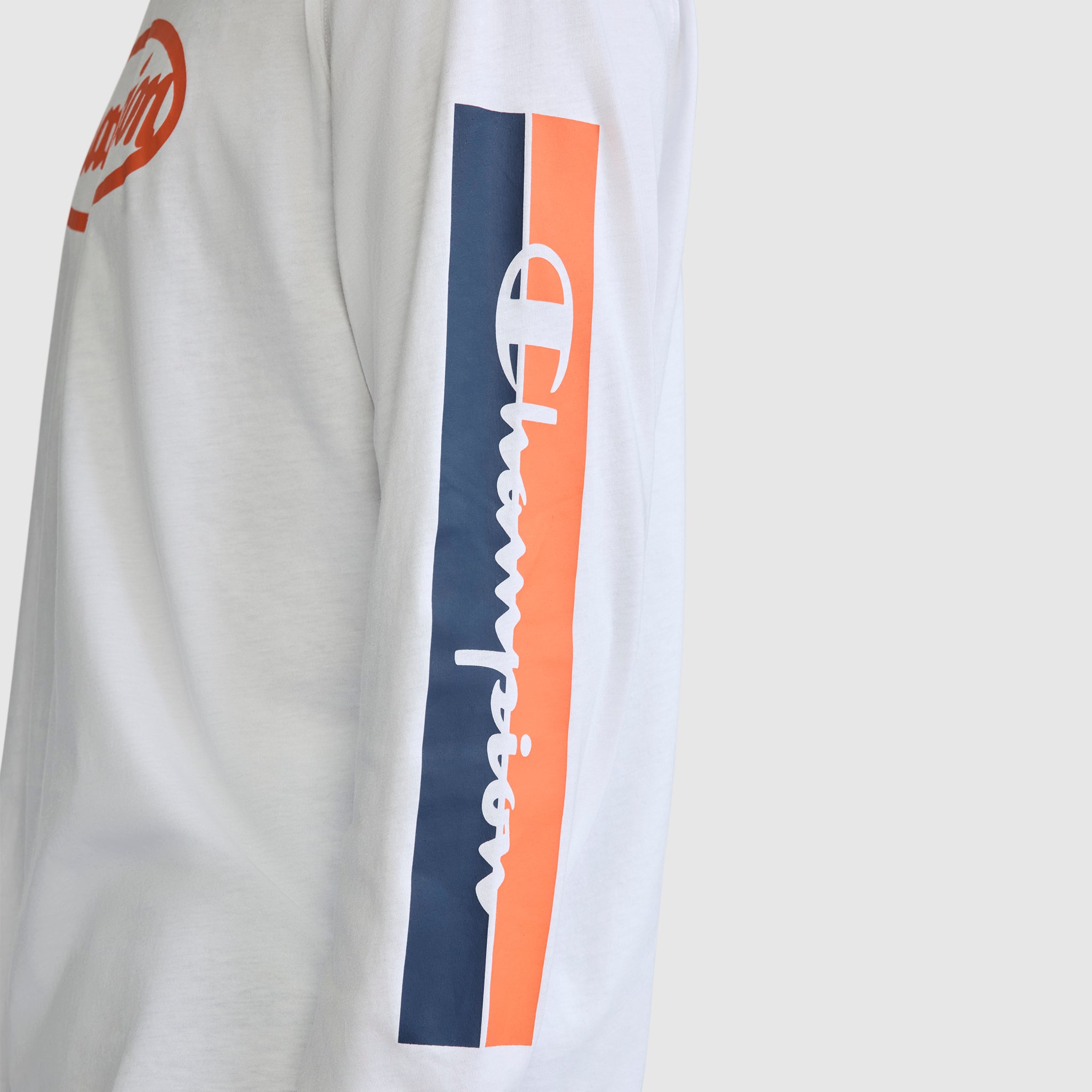 Champion Medallion T-Shirt Manches Longues Blanc