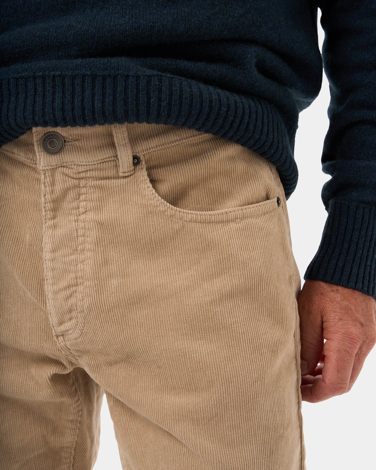 LAFAURIE Cassius pantalon beige pierre ajusté