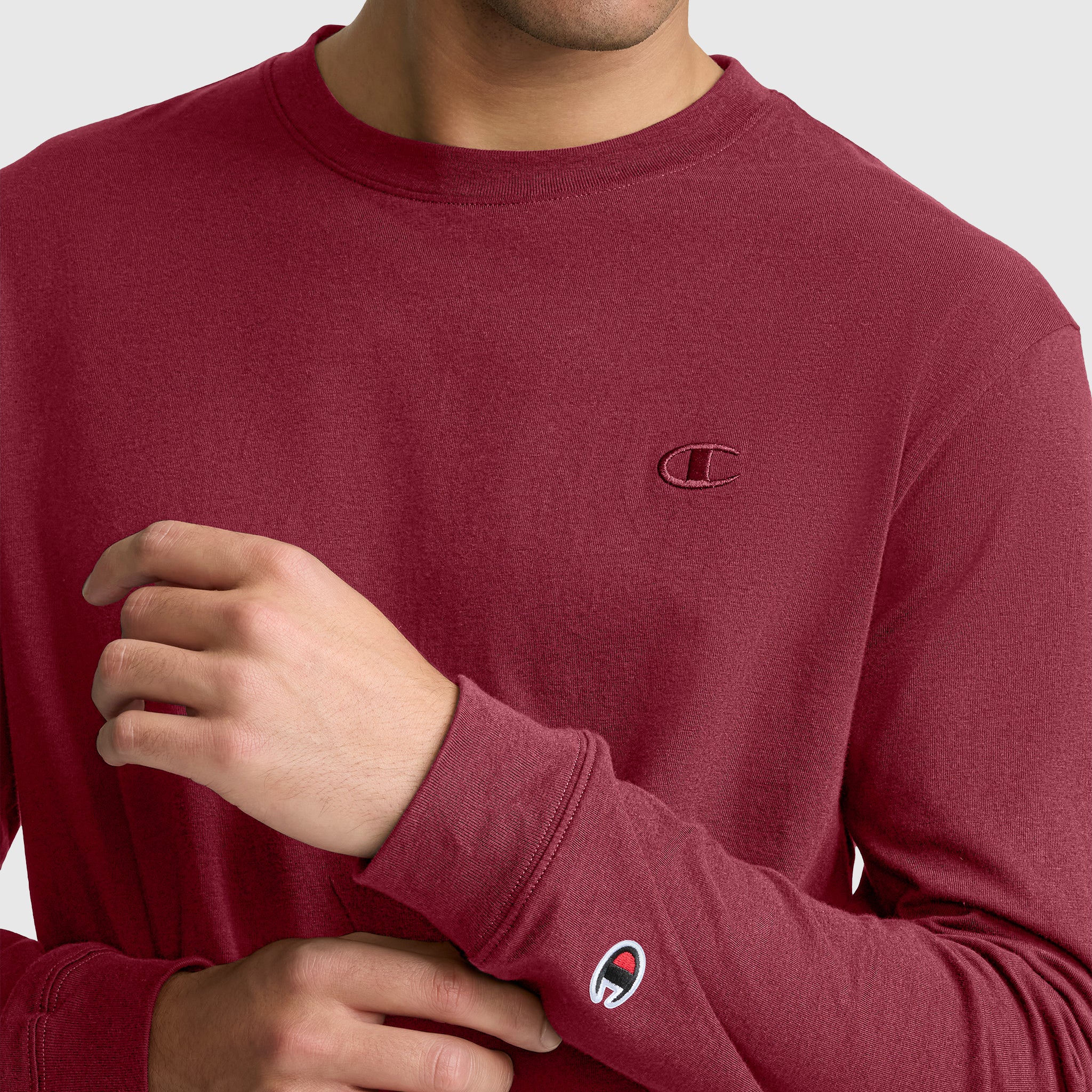 Champion Classic Long Sleeve T-Shirt manches longues cabernet