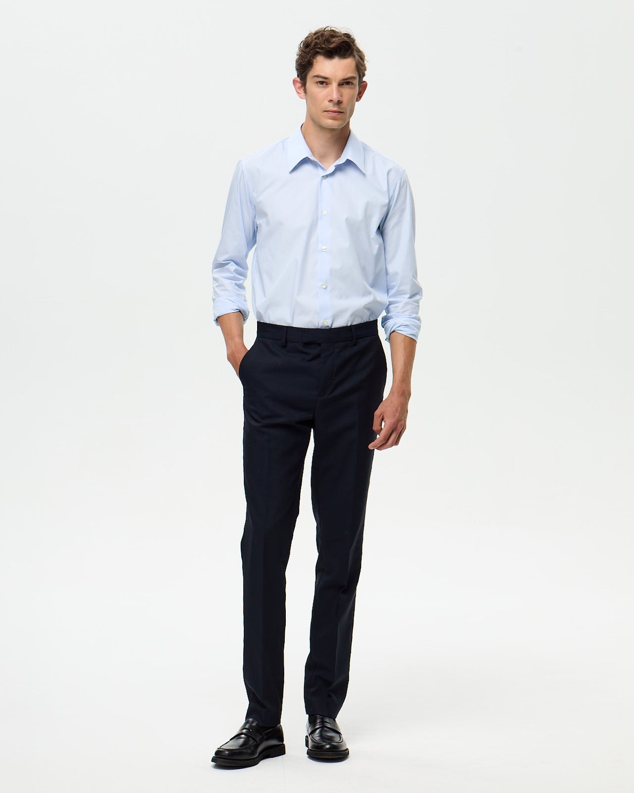 LAFAURIE FREUD P Pantalon costume bleu nuit coupe droite