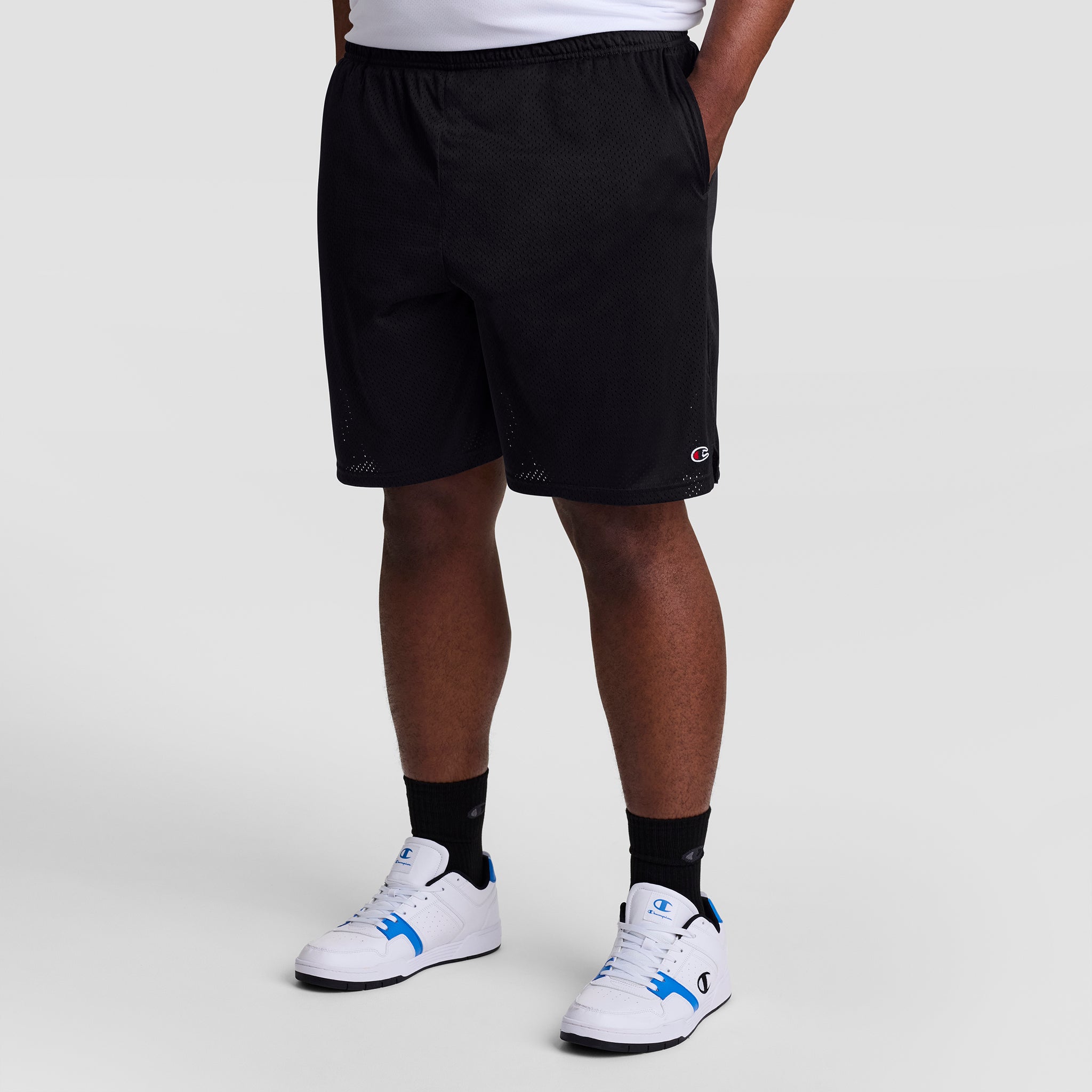 Champion 9 pouces short mesh noir homme grande taille