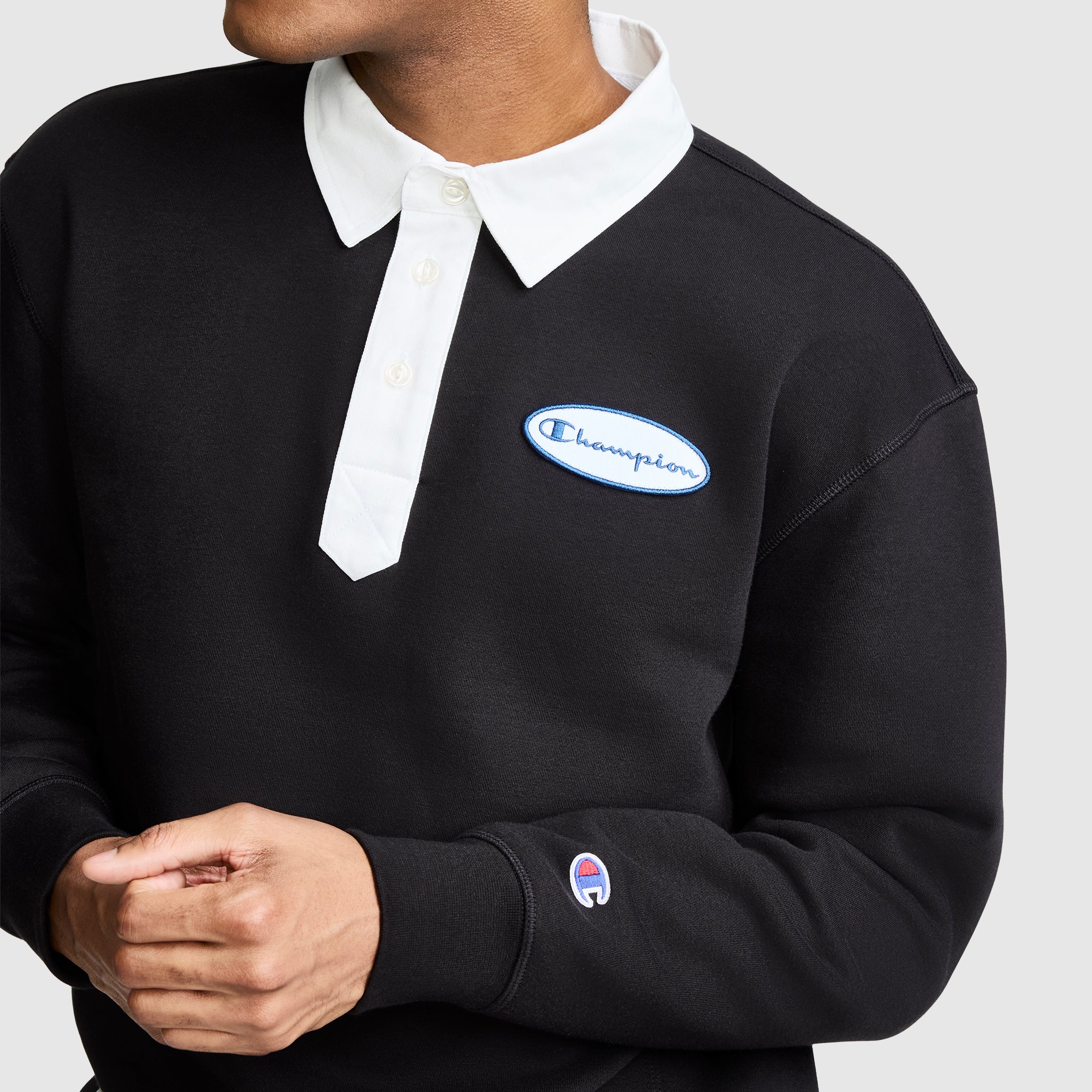 Champion Fleece Rugby sweat Black