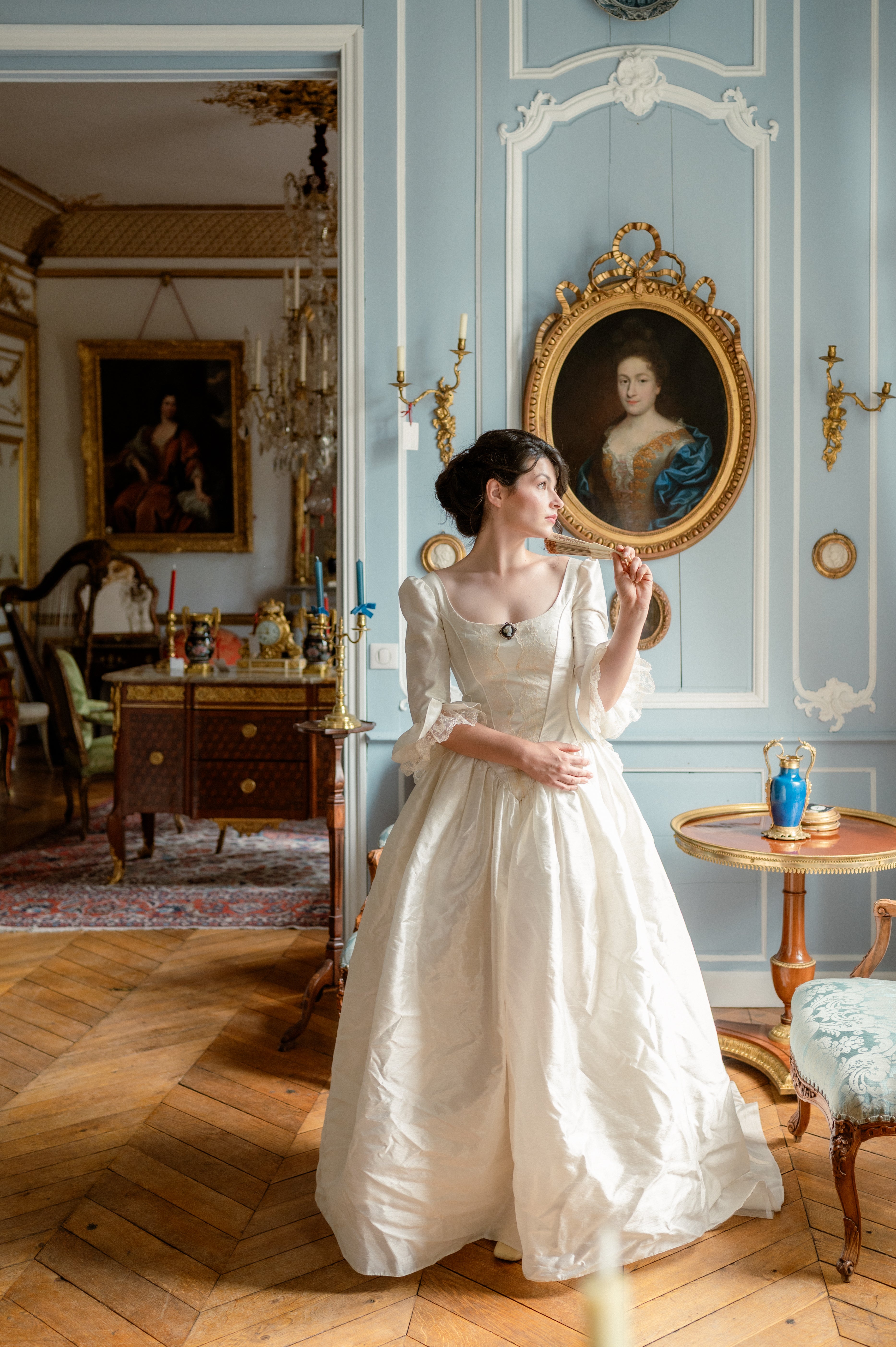 Solène Gisèle La mariée Antoinette robe mariée ivoire dentelle 36
