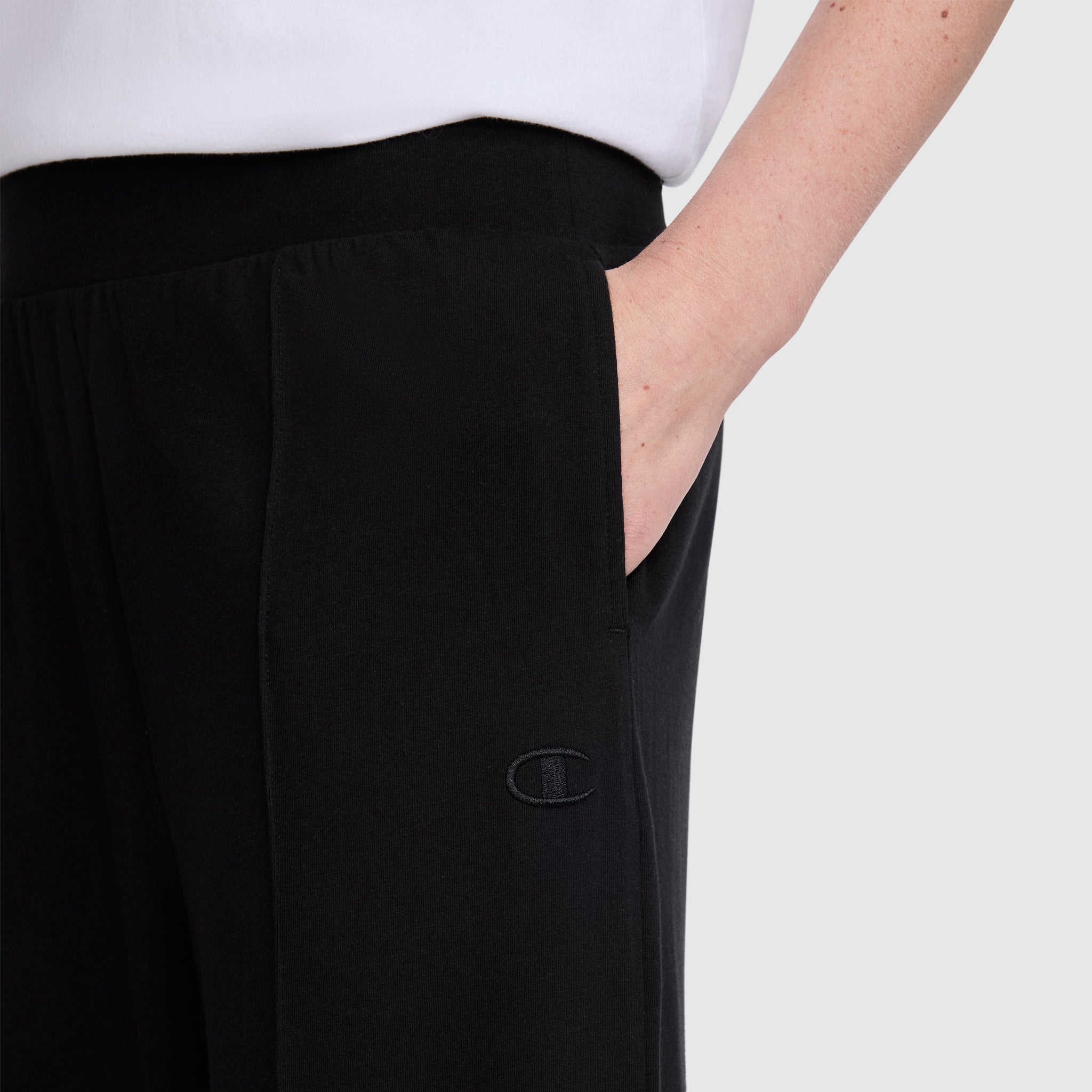 Champion Open Bottom Pant pantalon femme Black stretch