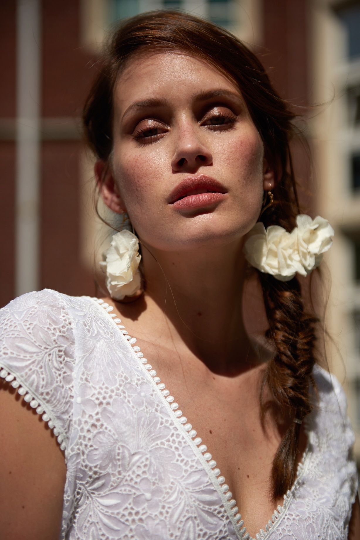 Maison Floret Sur-mesure Hamilton robe organza brodé