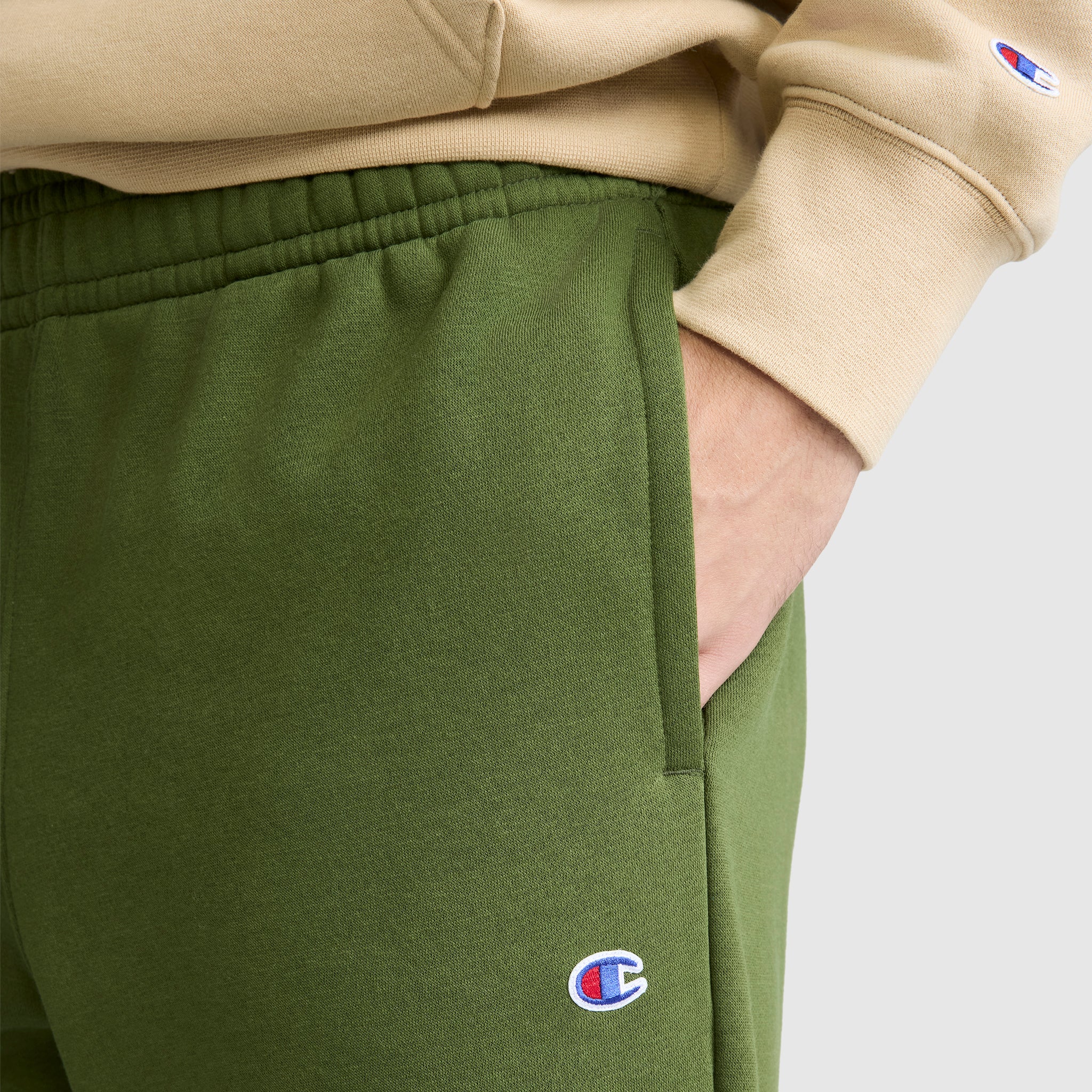 Champion Powerblend Open Hem jogging Chive coupe droite