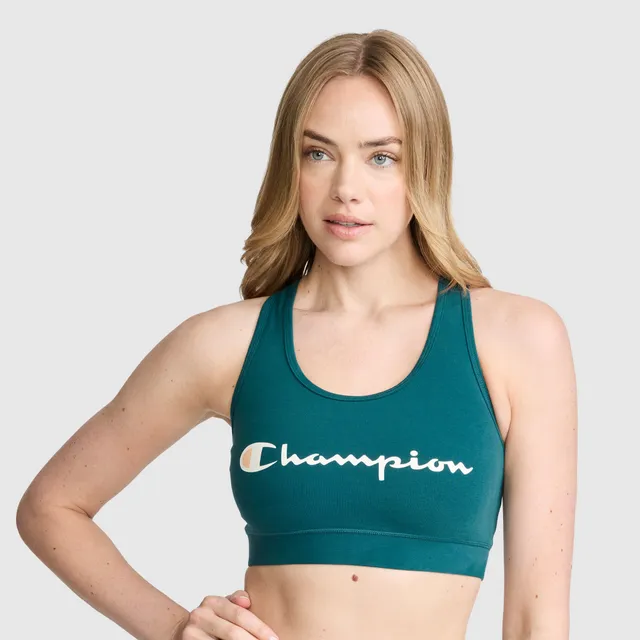 Champion Sports Bra Script Logo brassière vert Deep Teal S-2XL