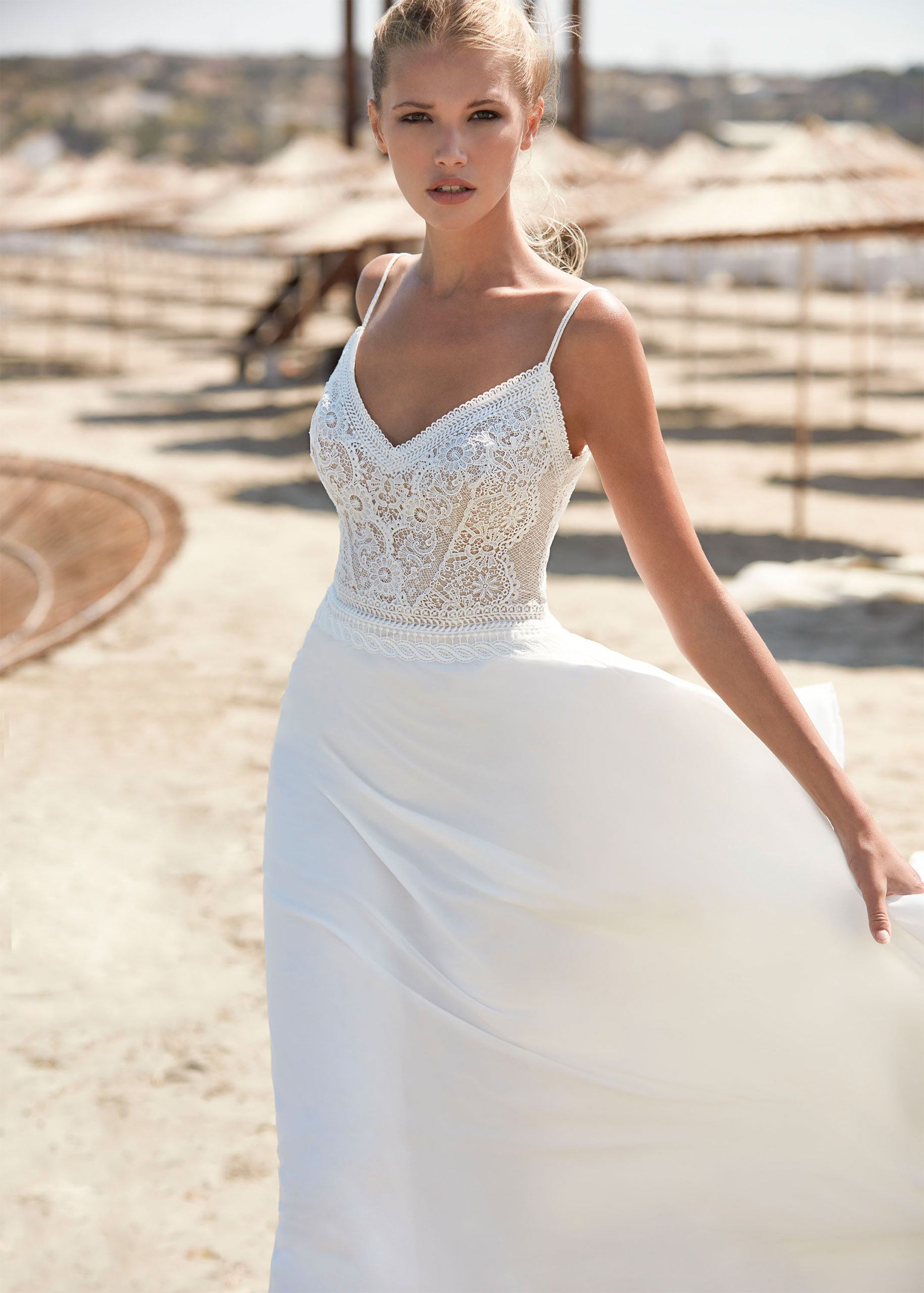 Hervé Paris Boho Valberg robe de mariée blanche