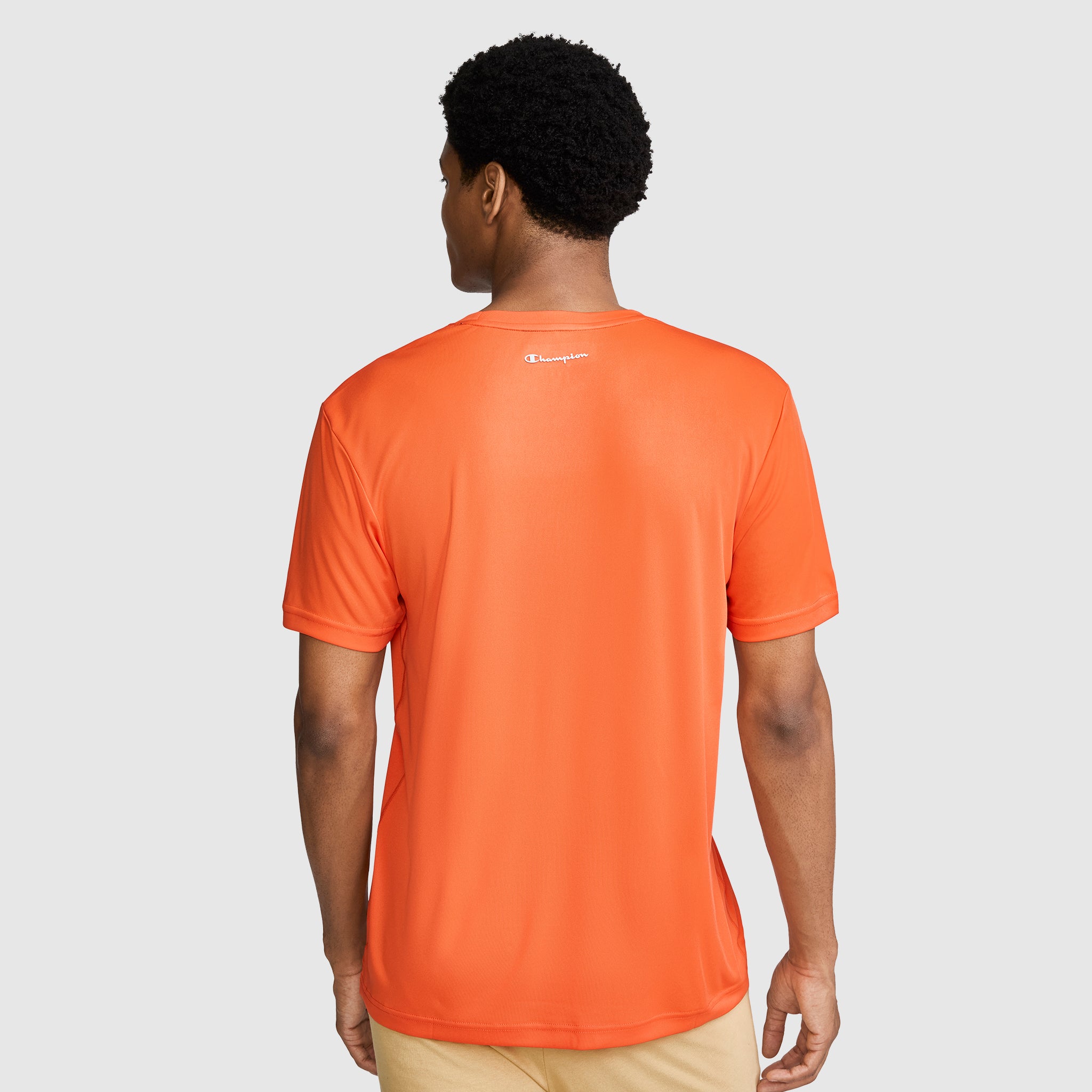 Champion Sport T-Shirt Reflective C Logo tee-shirt homme Tiger Lilly orange