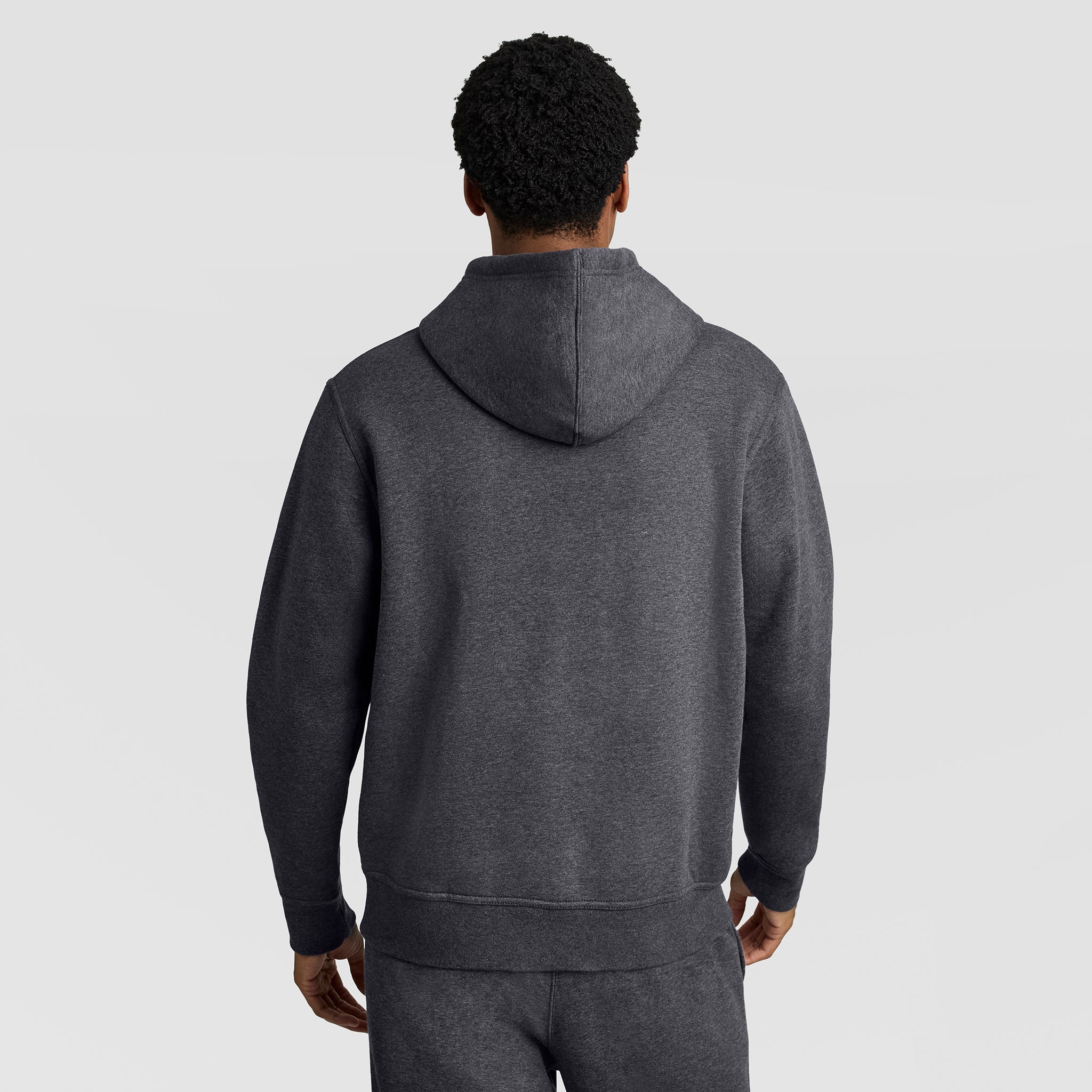 Champion Powerblend C Logo sweat à capuche gris coupe classique