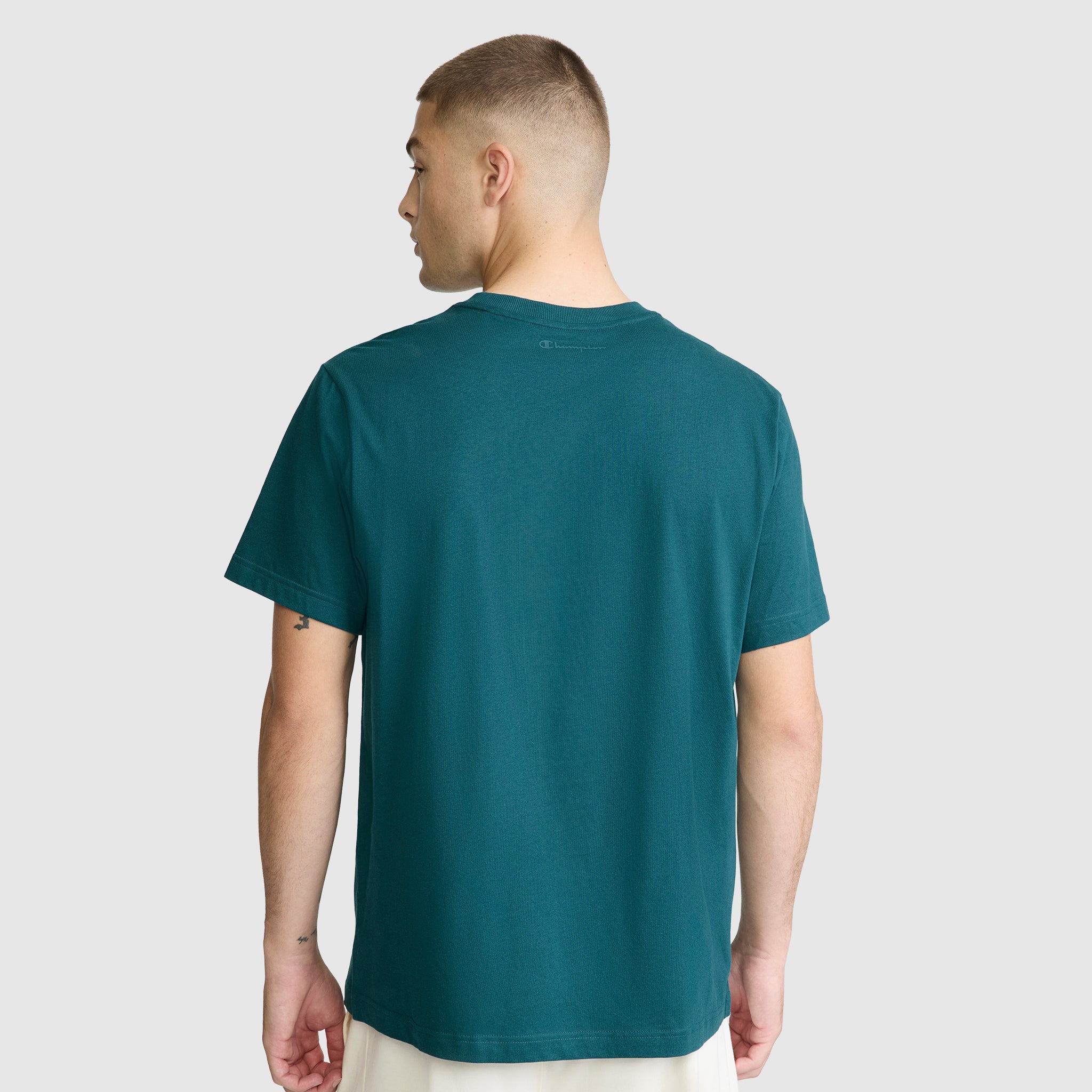 Champion Classic Graphic T-shirt homme vert sarcelle coton