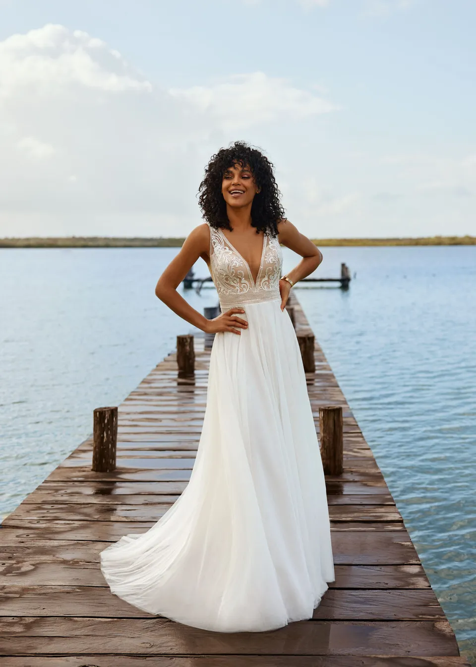 Hervé Paris Vintage Collection Tavernay robe de mariée ivoire dentelle