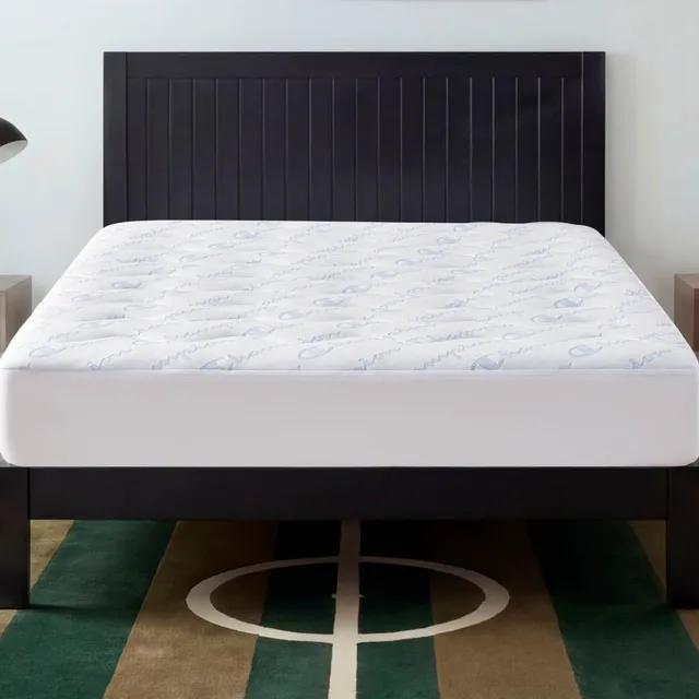 Champion Room Decor Cooling Knit Protège-Matelas Blanc Queen