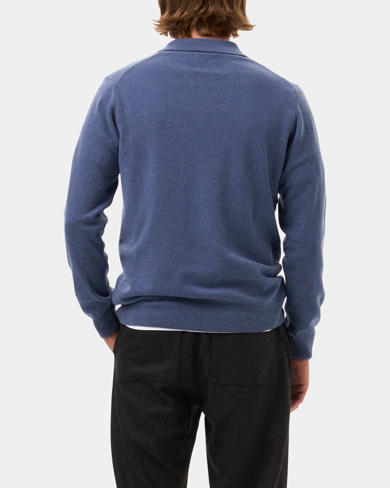 Lafaurie Gabino polo bleu azur laine cardée