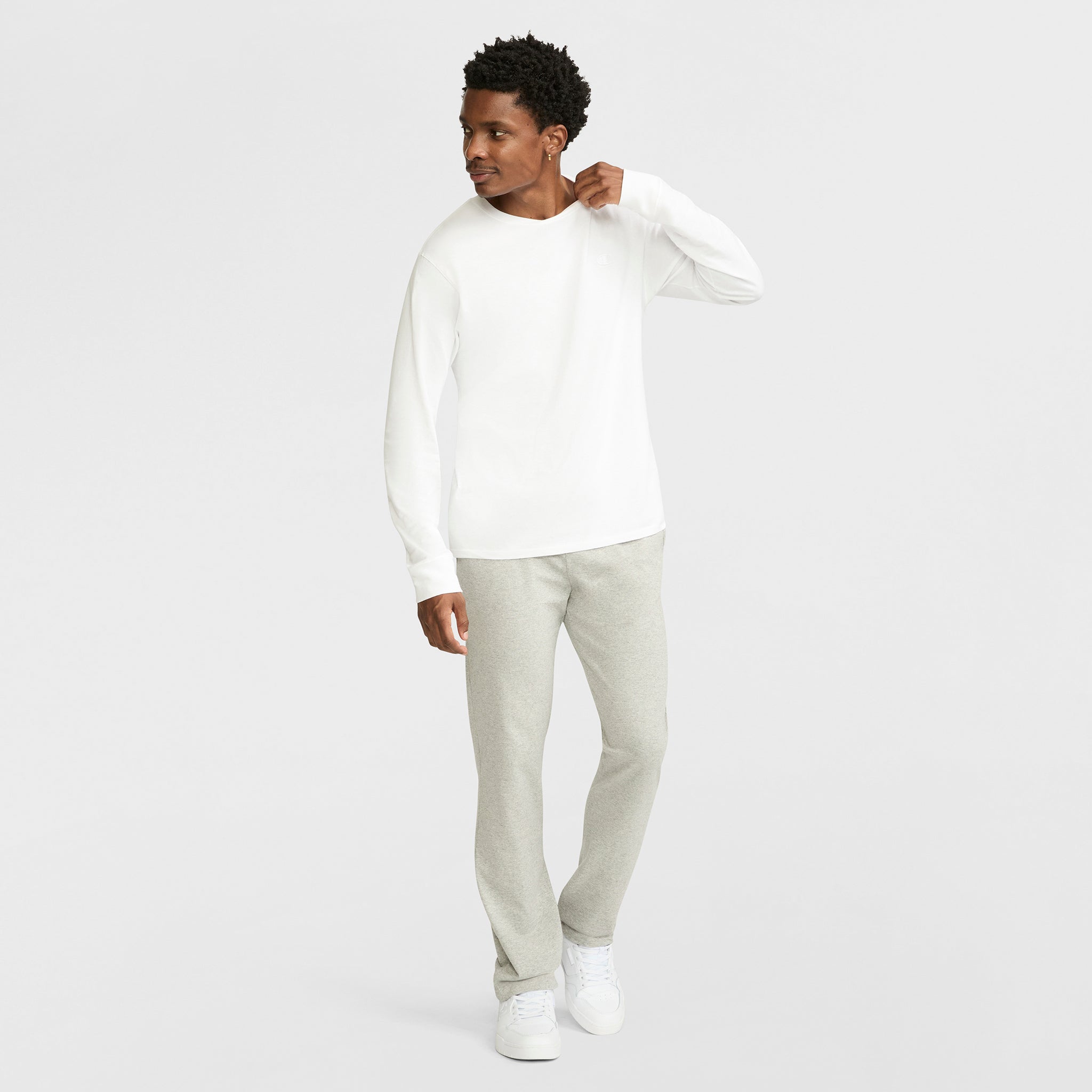 Champion Lightweight Lounge Pants Open Hem pantalon gris Manhattan
