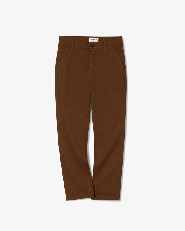Lafaurie Albert Pantalon Chino Cigare Twill Coton Ajusté