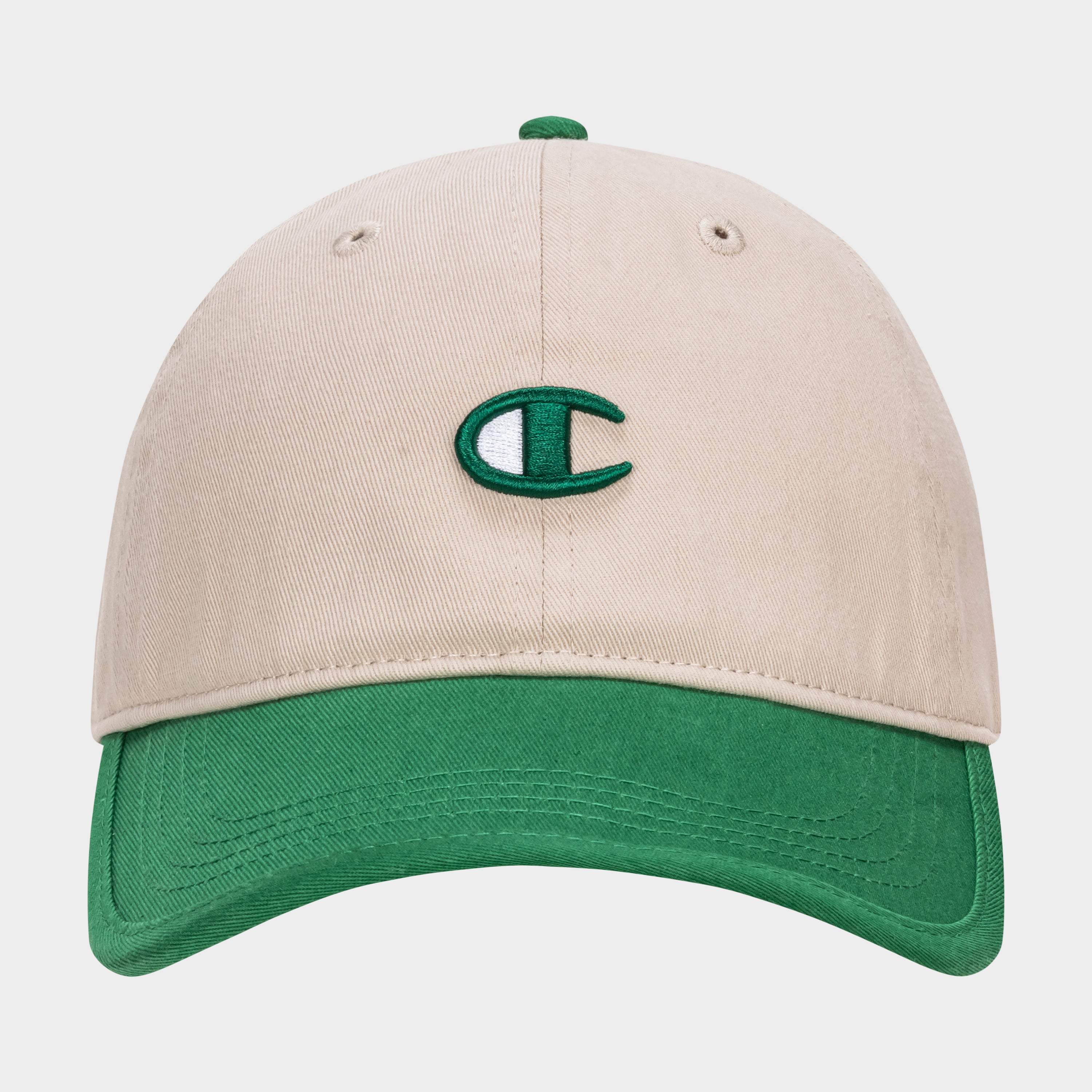Champion Briggs casquette baseball beige vert coton réglable