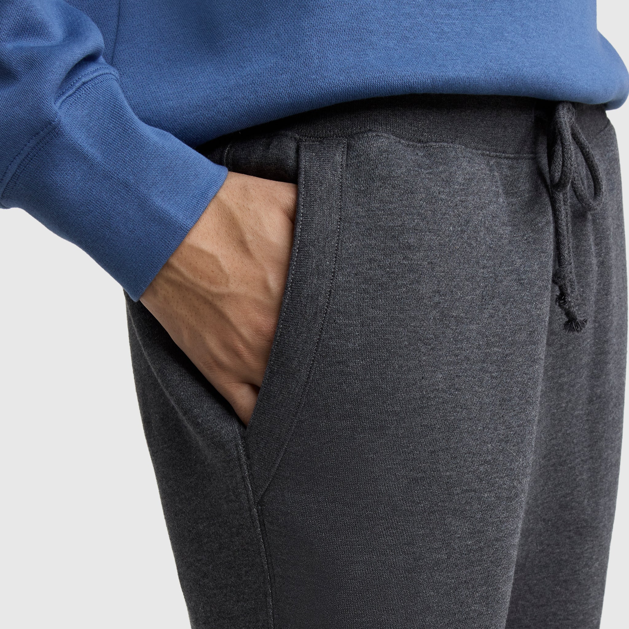 Champion Powerblend jogging droit gris molleton homme