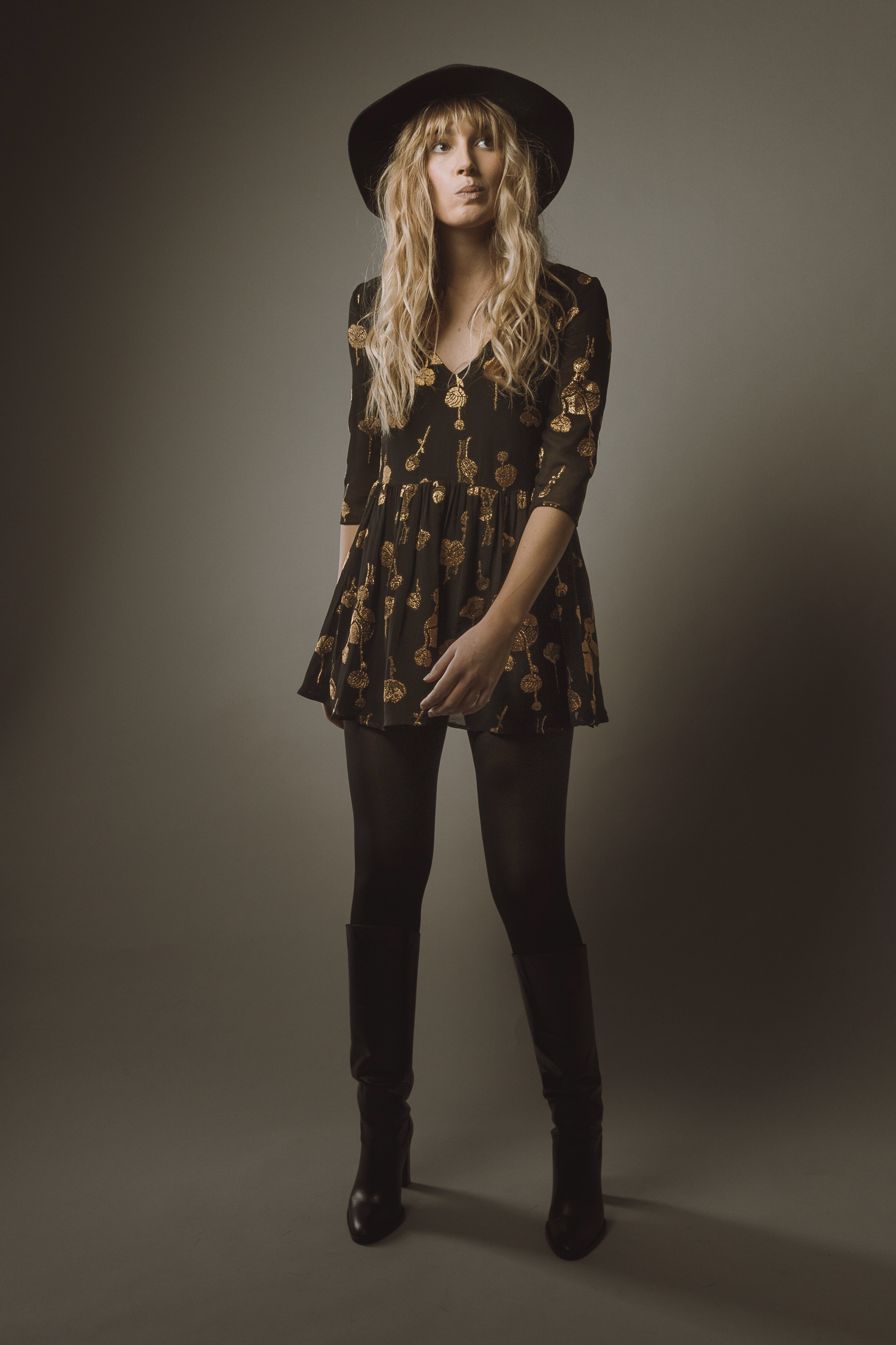 Maison Floret Accessoires Ian robe courte soie lurex