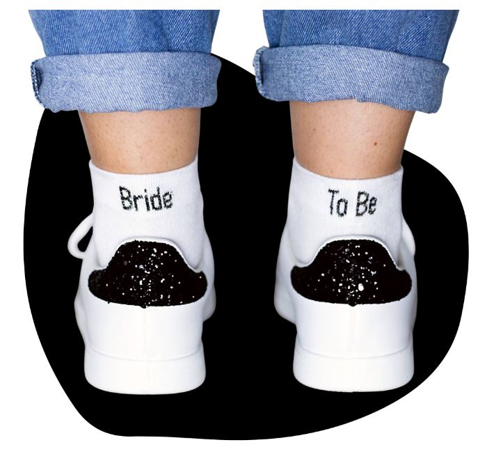 Le Jour de Notre Oui Bride to Be chaussettes mariage femme