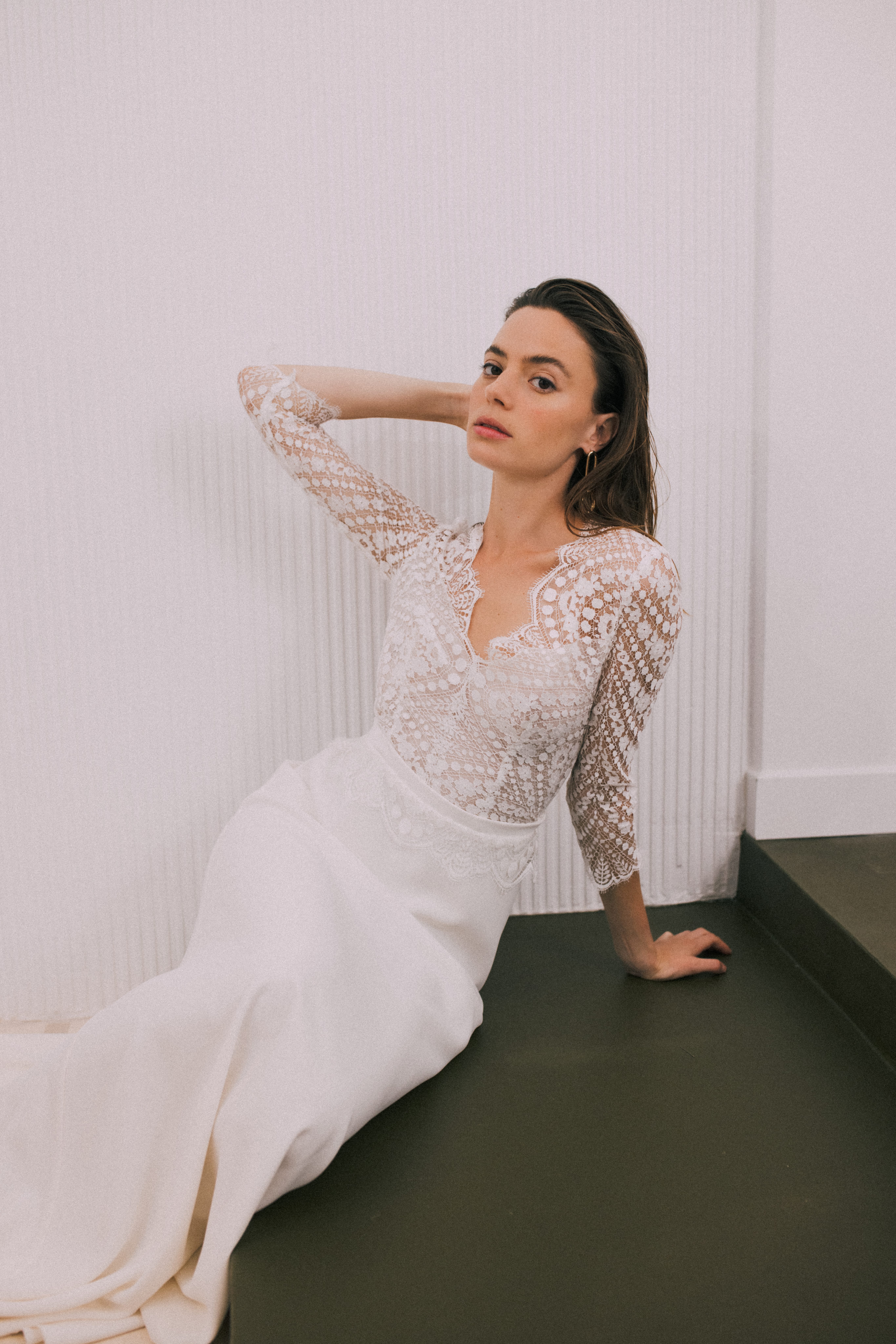 Maison Floret Sur-mesure Sean robe de mariée dentelle Calais