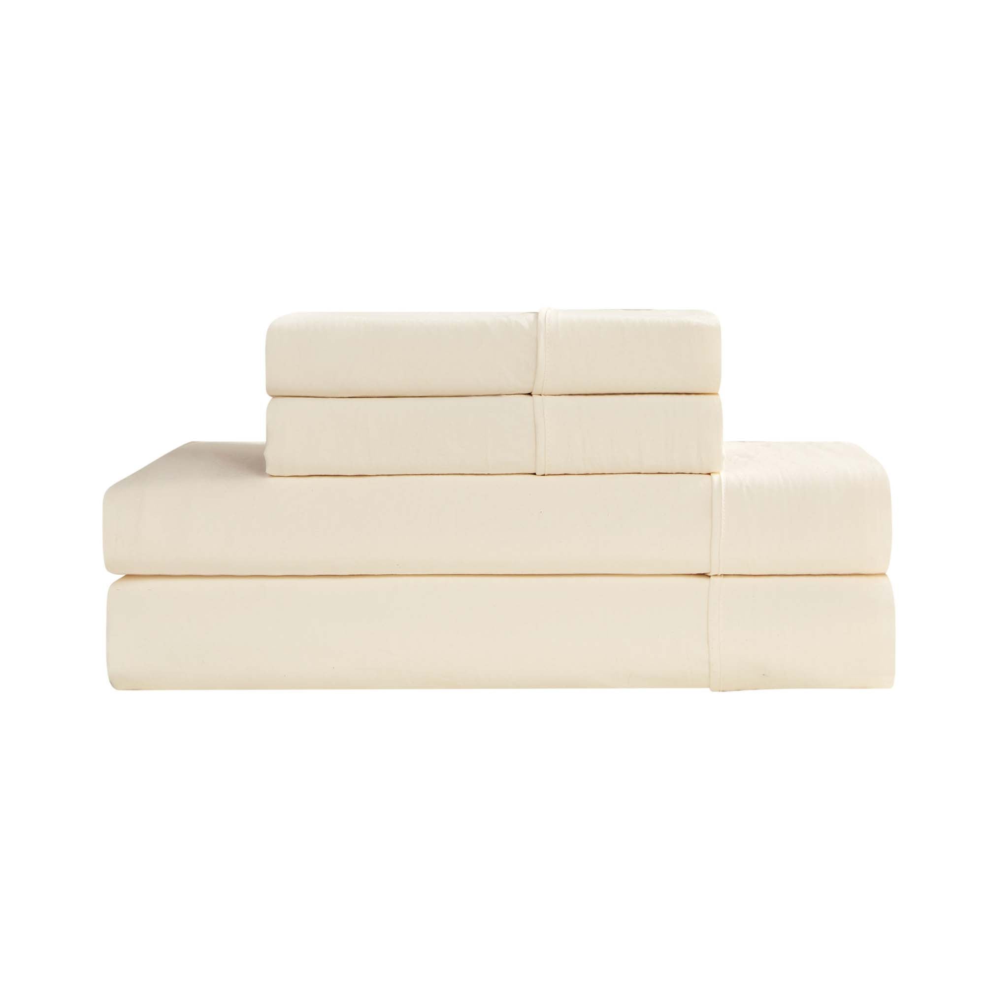 Champion Elastic Logo Microfiber Sheet Set parure blanche Star White