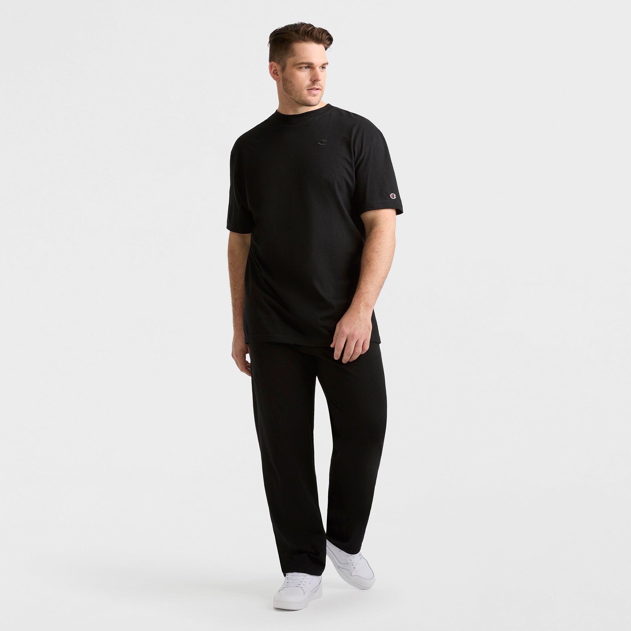 Champion Pants Pantalon Lounge Noir Coton Grande Taille