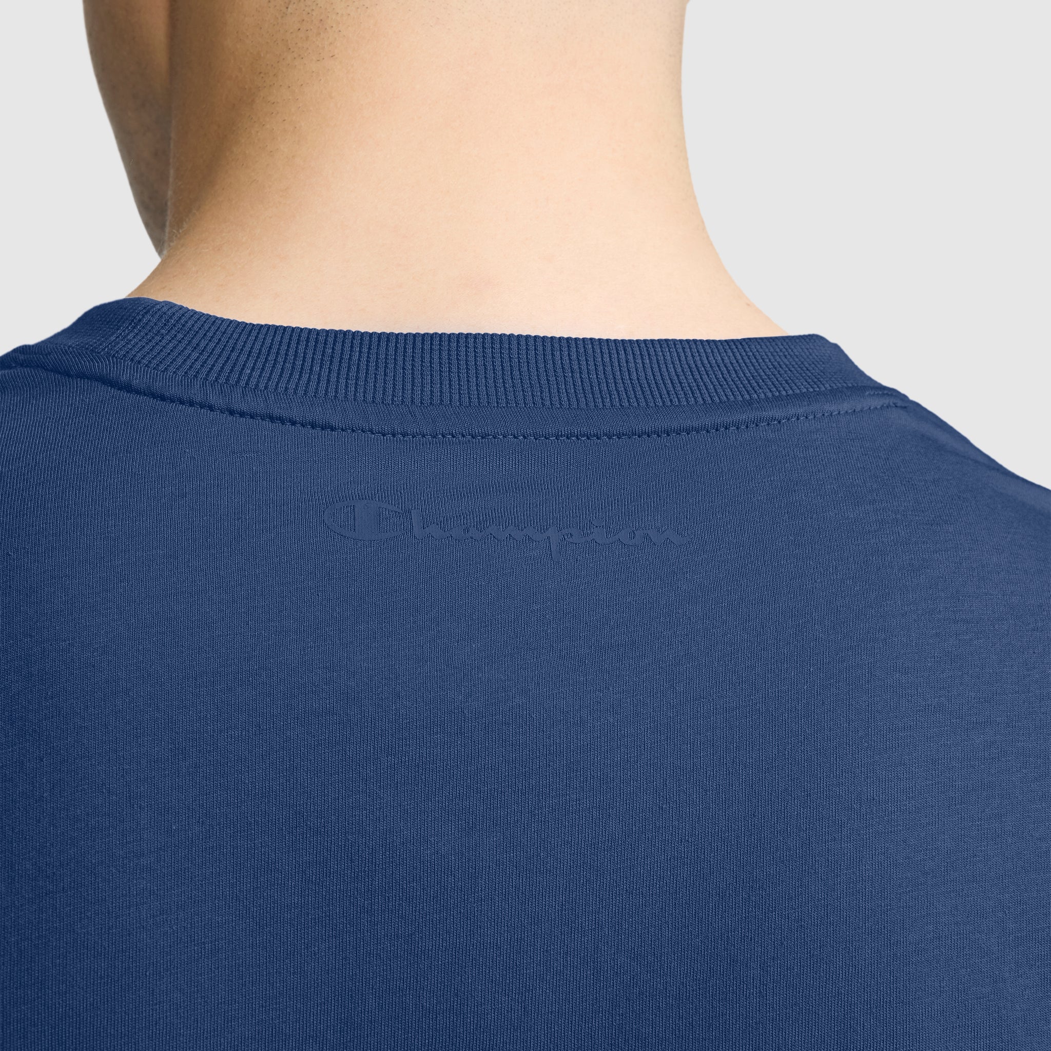 Champion Classic C Logo t-shirt homme Estate Blue coton