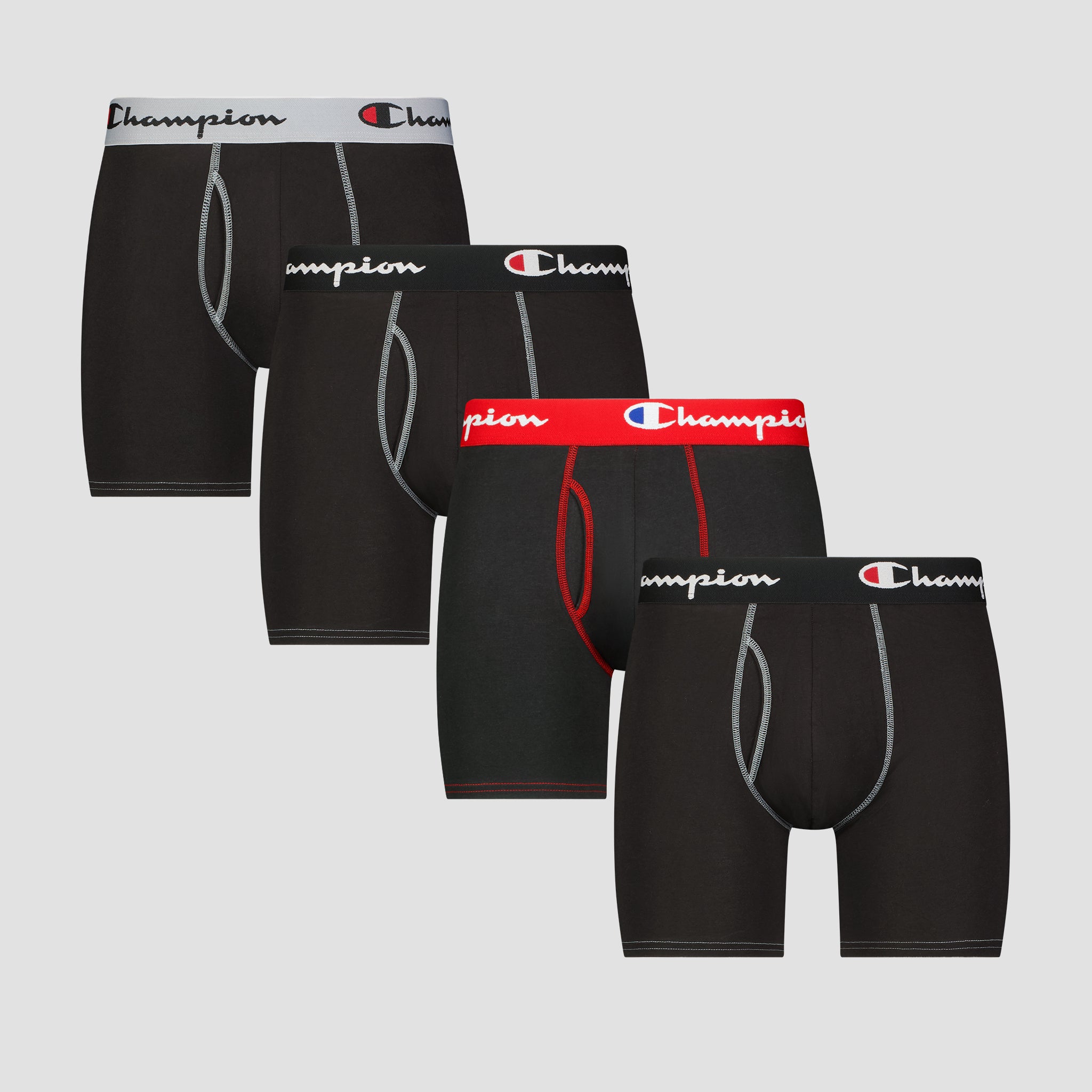 Champion 4Pk Cotton Stretch boxer homme assorti coton lot 4
