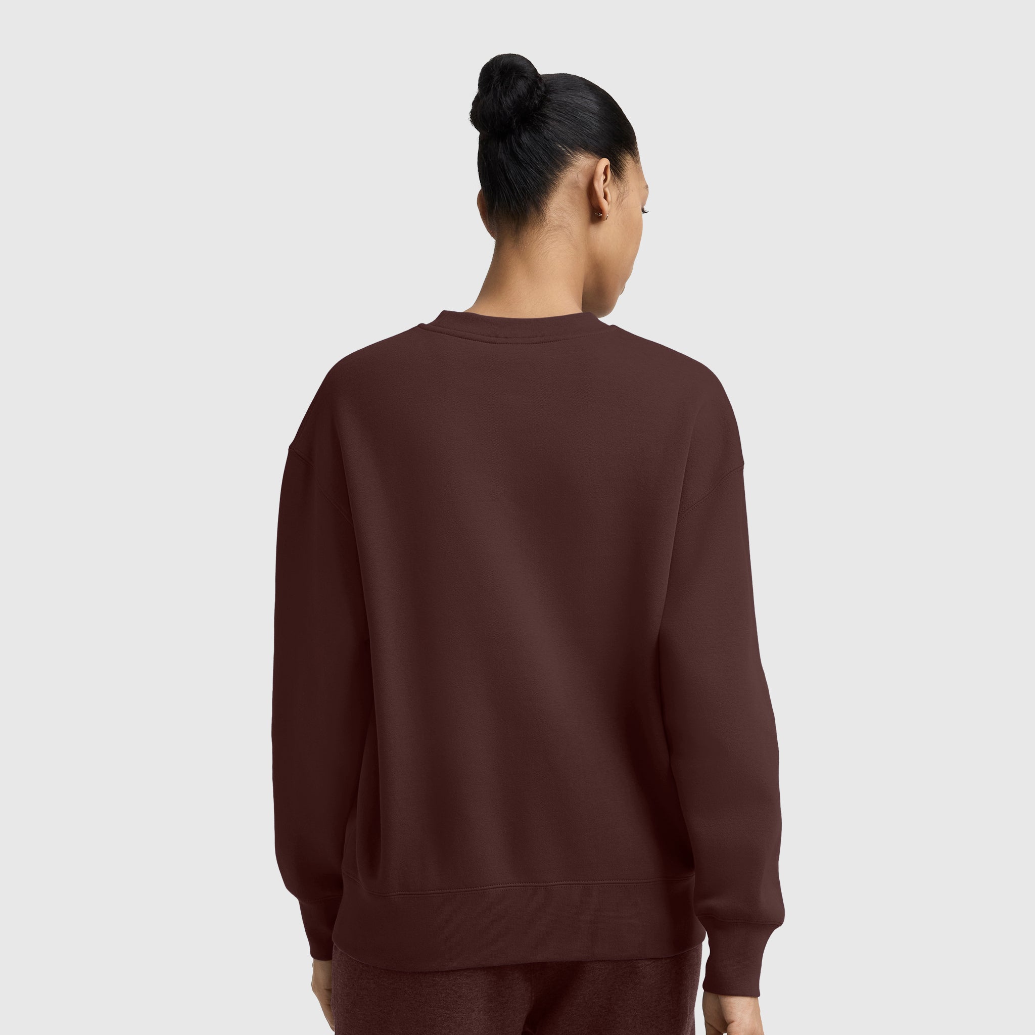 Champion Powerblend Crewneck sweat femme Marron chaud script