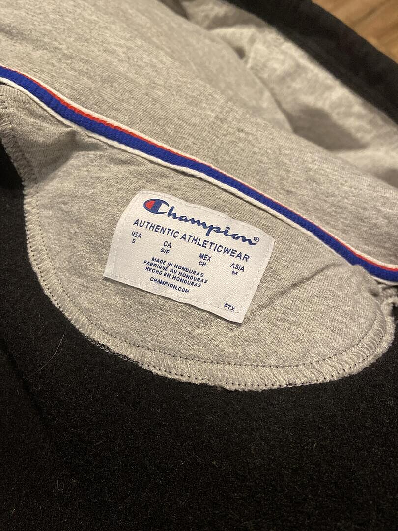 Champion Powerblend Full-Zip Hoodie sweat noir grande taille
