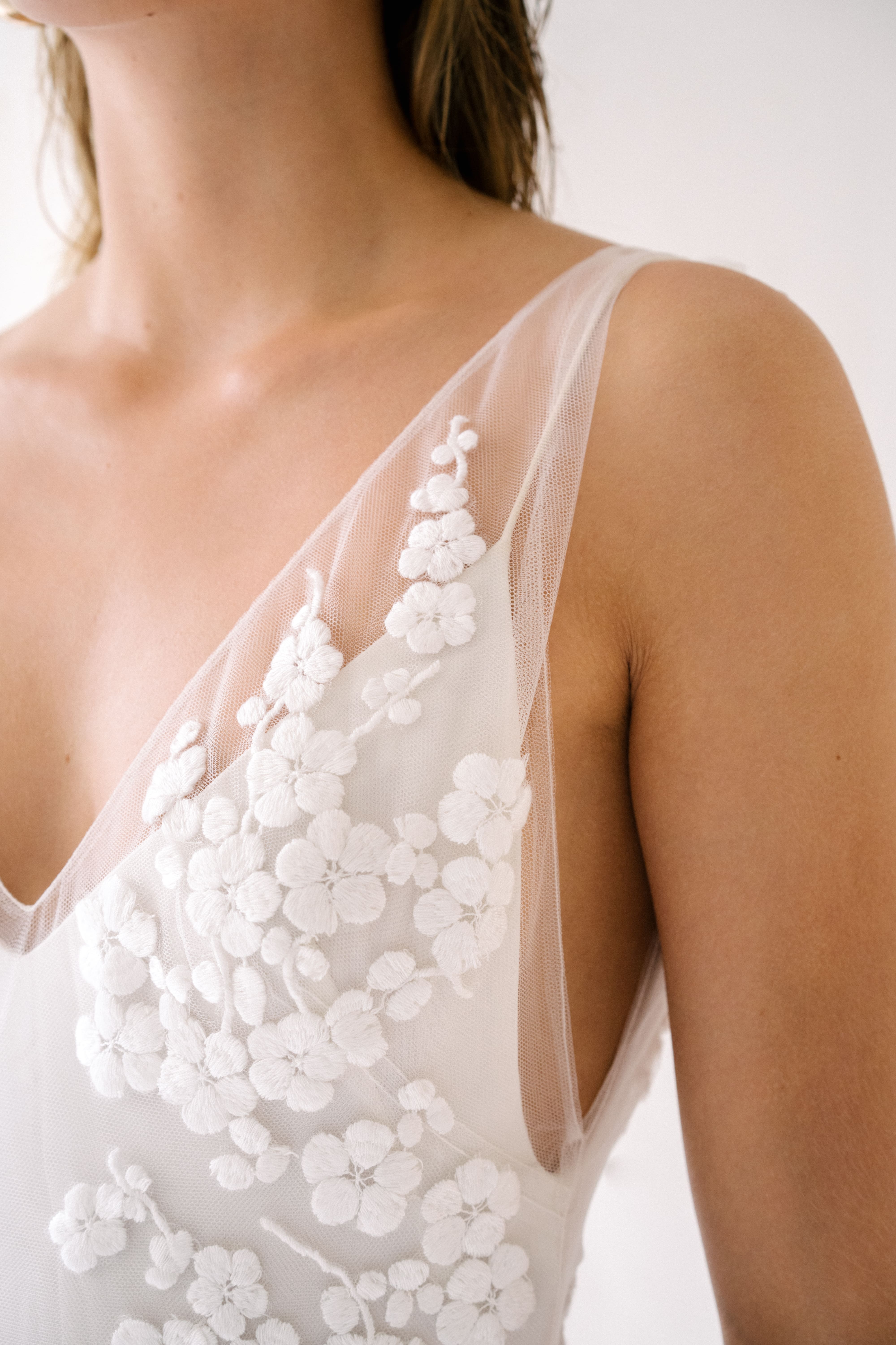 Maison Floret Sur-mesure Aksel robe tulle broderie italienne