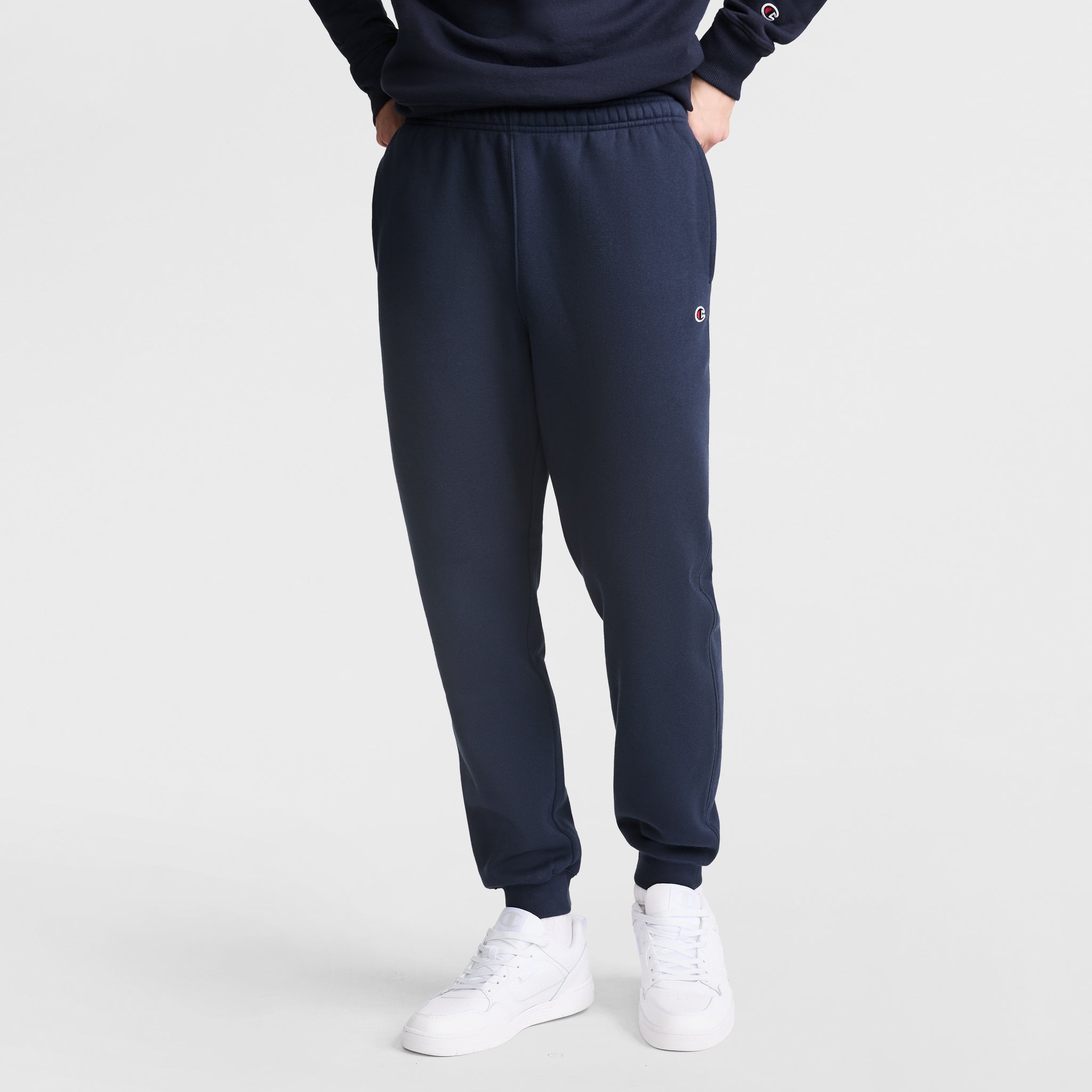 Champion Powerblend Joggers C Logo jogging bleu marine coton