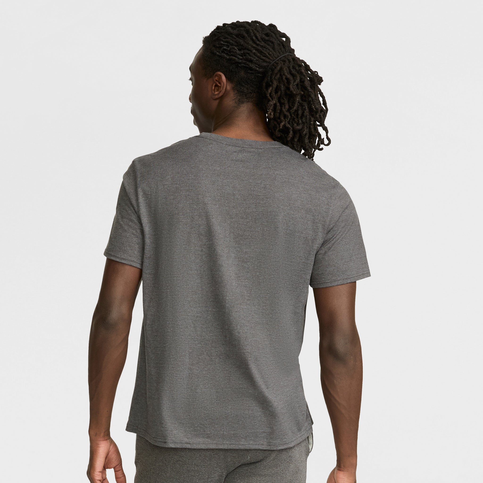 Champion Classic Graphic Script Logo t-shirt homme Granite Heather coton