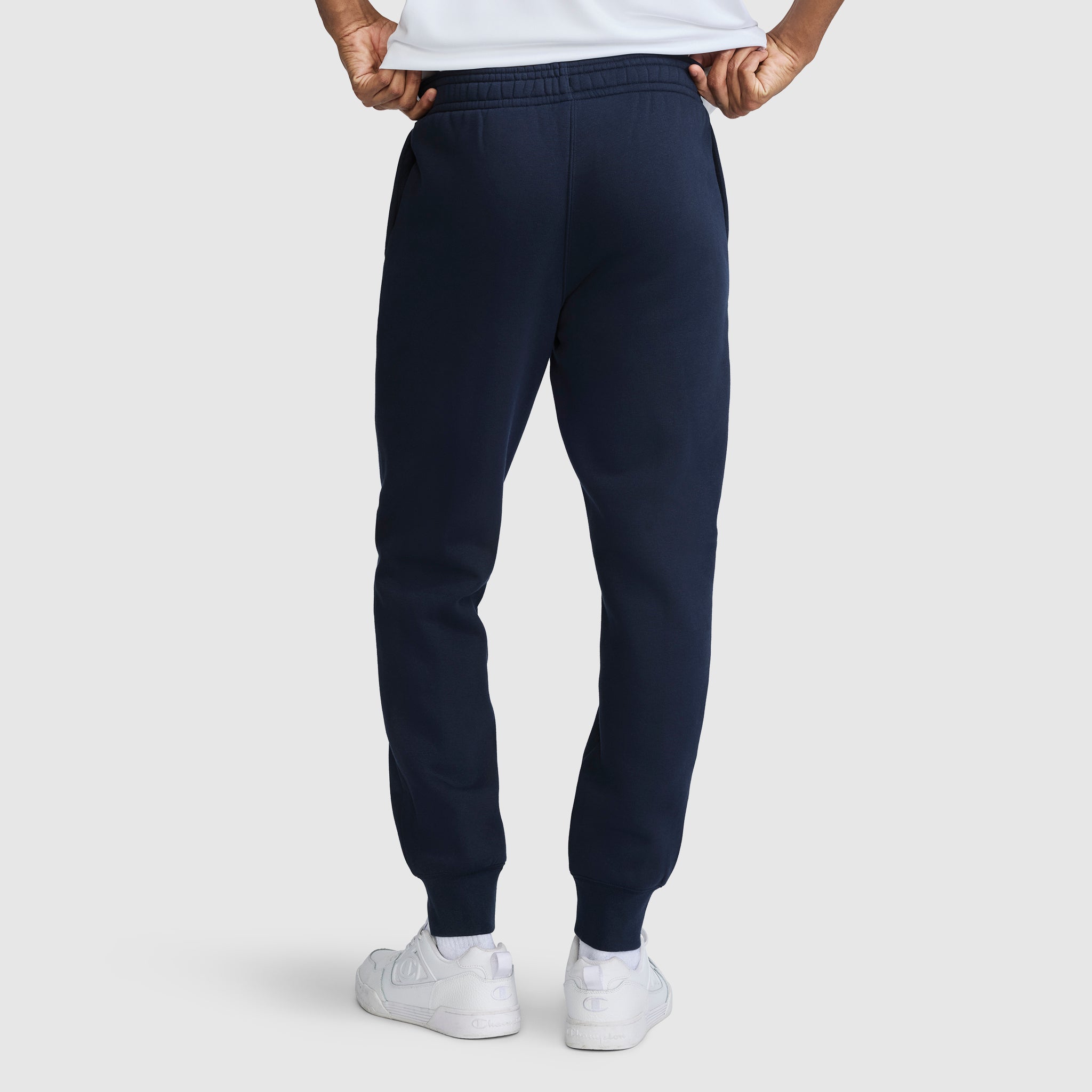 Champion Powerblend Script Logo jogging homme bleu marine