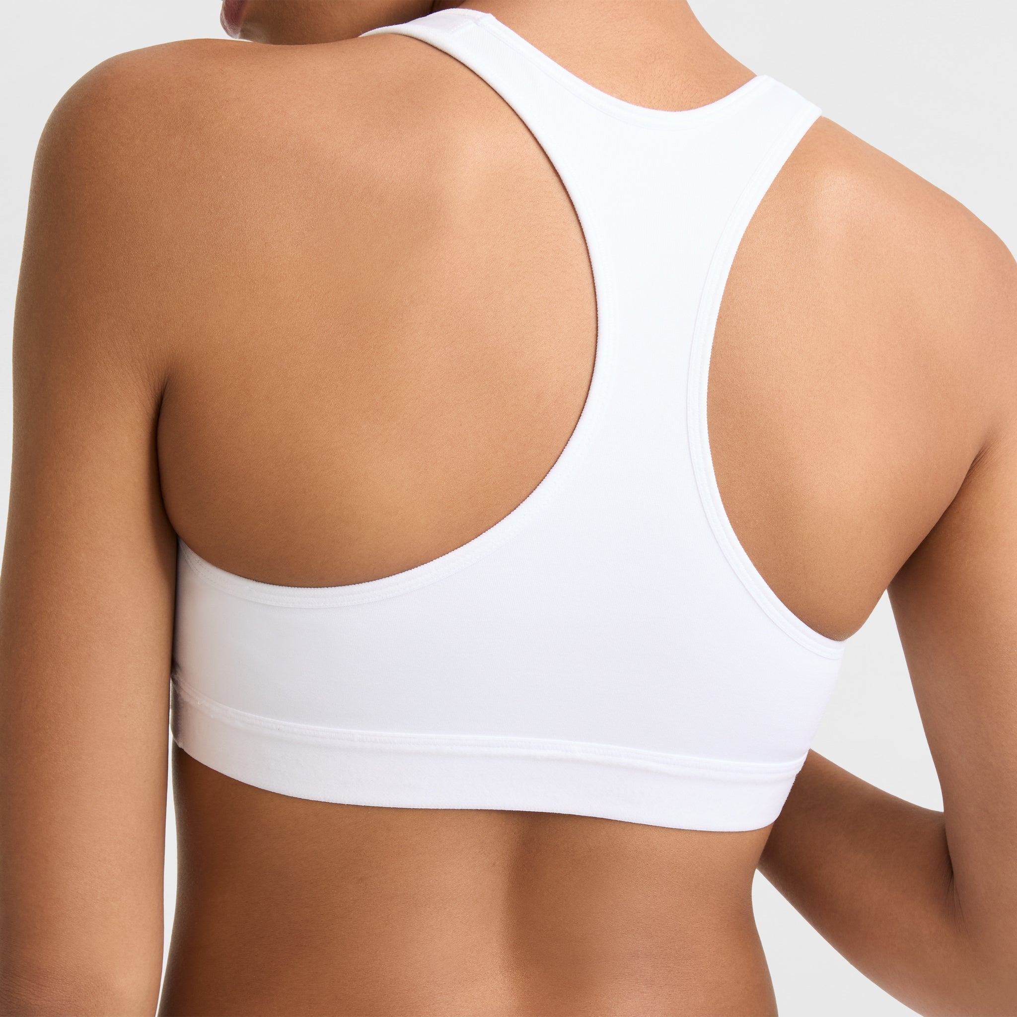 Champion Compression C Logo brassière de sport blanc maintien modéré