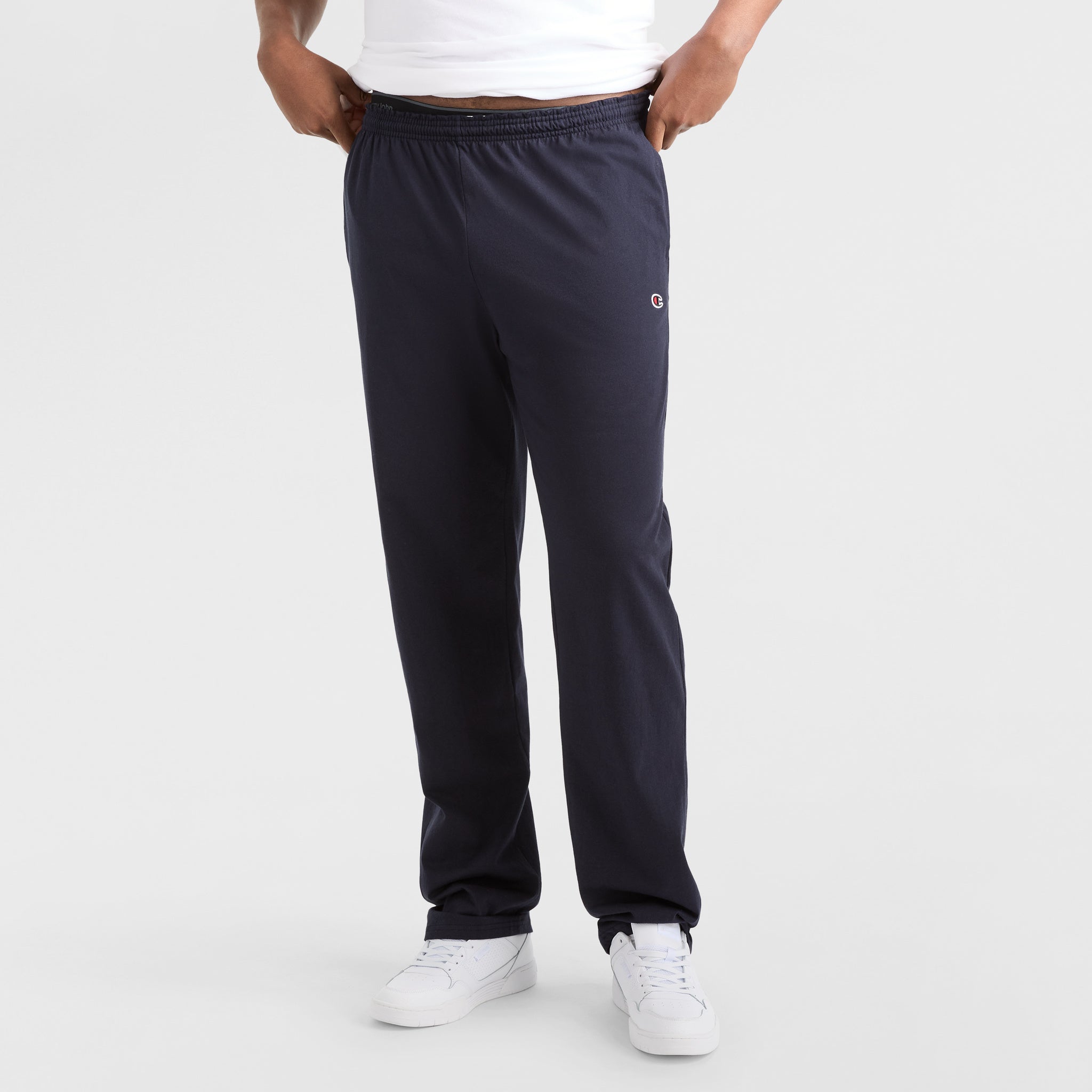 Champion Pants Pantalon Lounge Bleu Marine Coton Big Tall