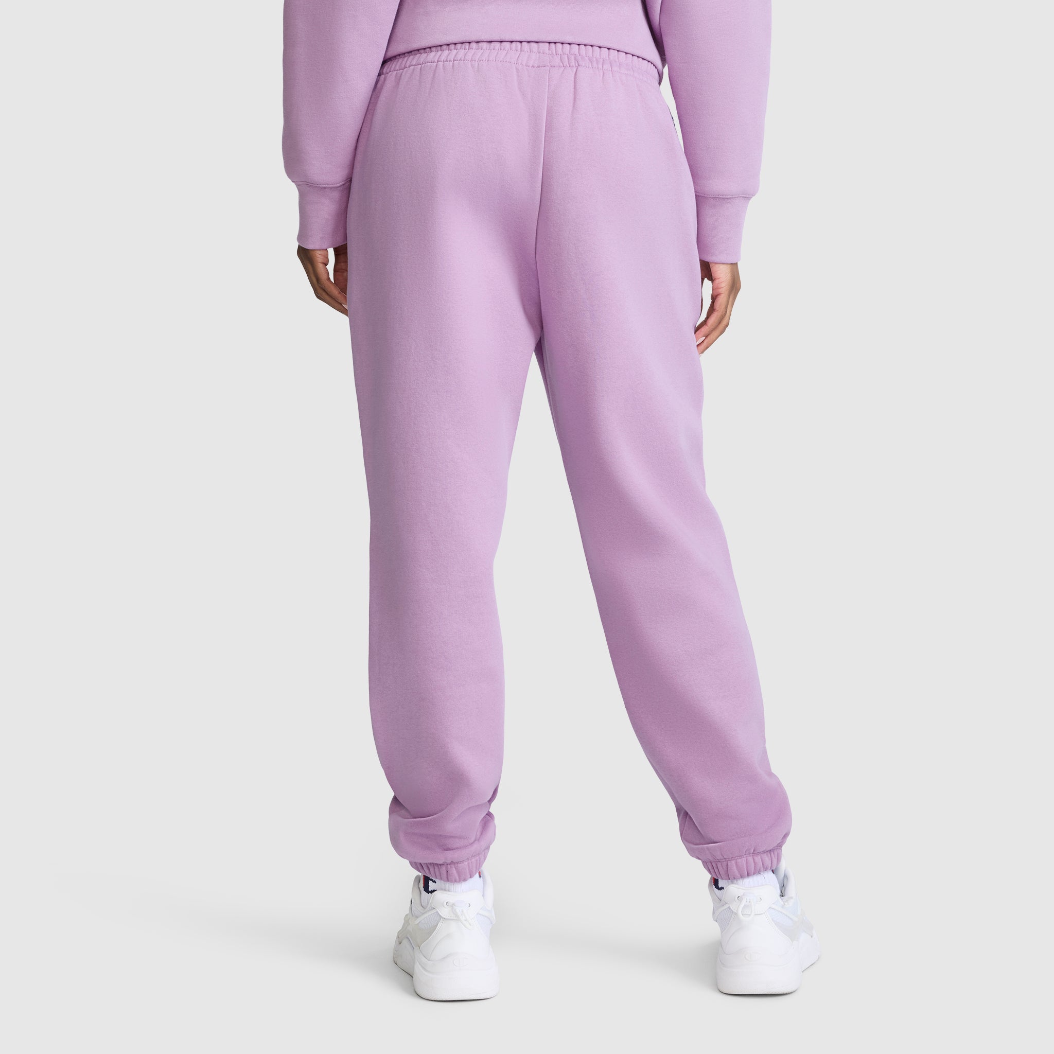 Champion Powerblend Oversized Sweatpants C Logo jogging femme Violet