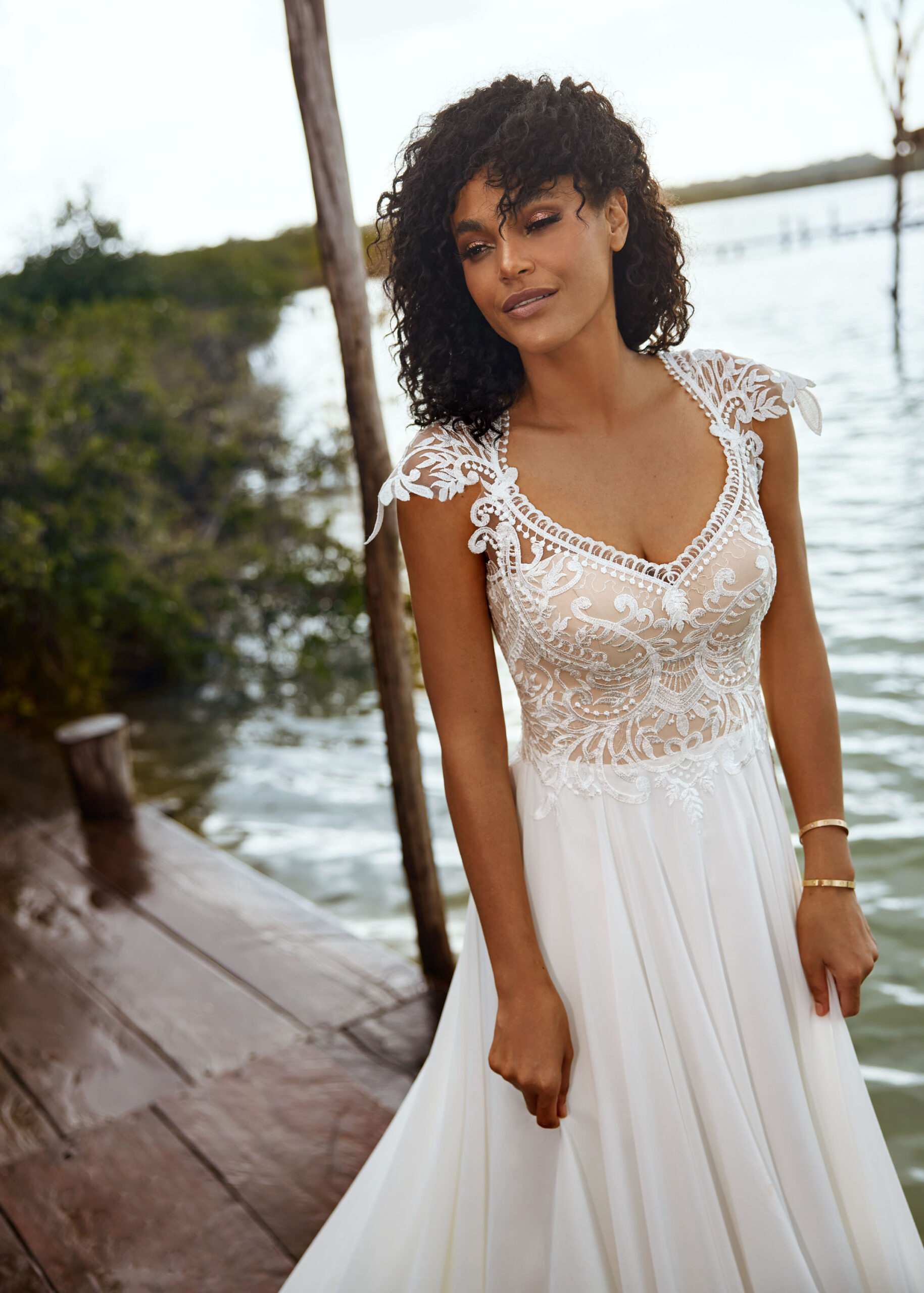 Hervé Paris Vintage Termignon robe de mariée ivoire