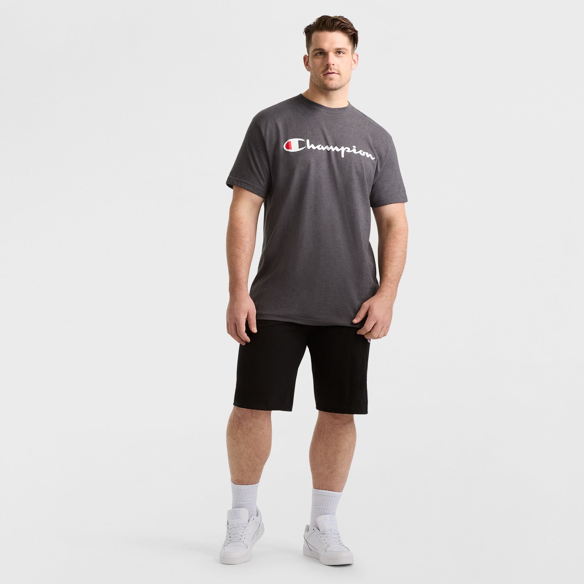 Champion Shorts 9" Lounge C Patch short noir grande taille