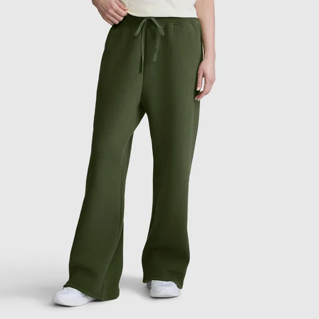 Champion Wide Leg Fleece pantalon jogging vert ciboulette molleton