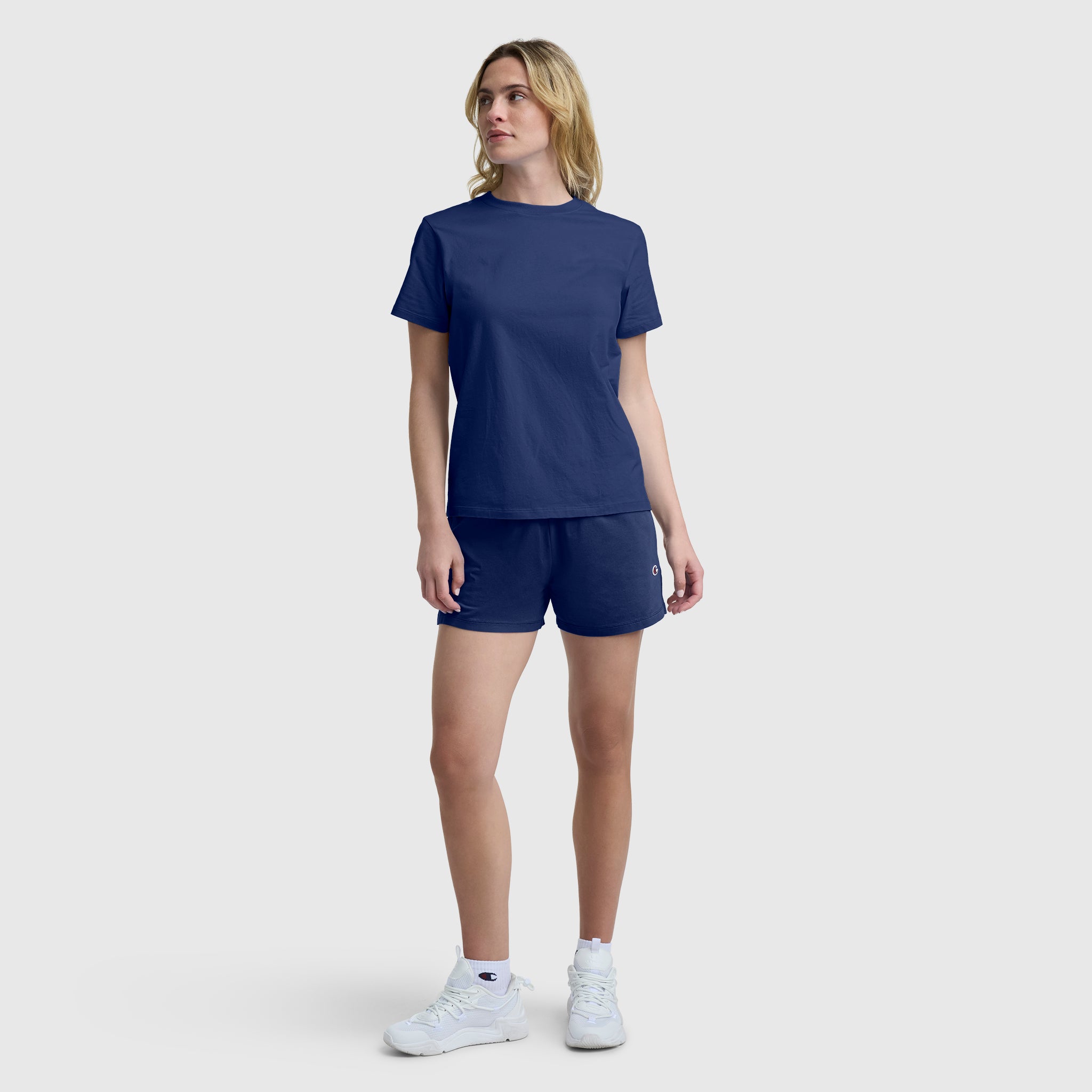 Champion Practice Short short bleu femme coton