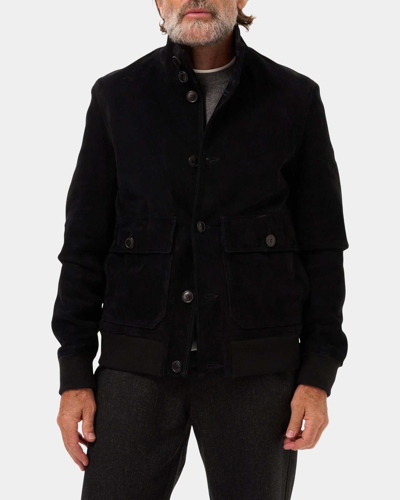 Lafaurie Helmut blouson noir khol cuir agneau