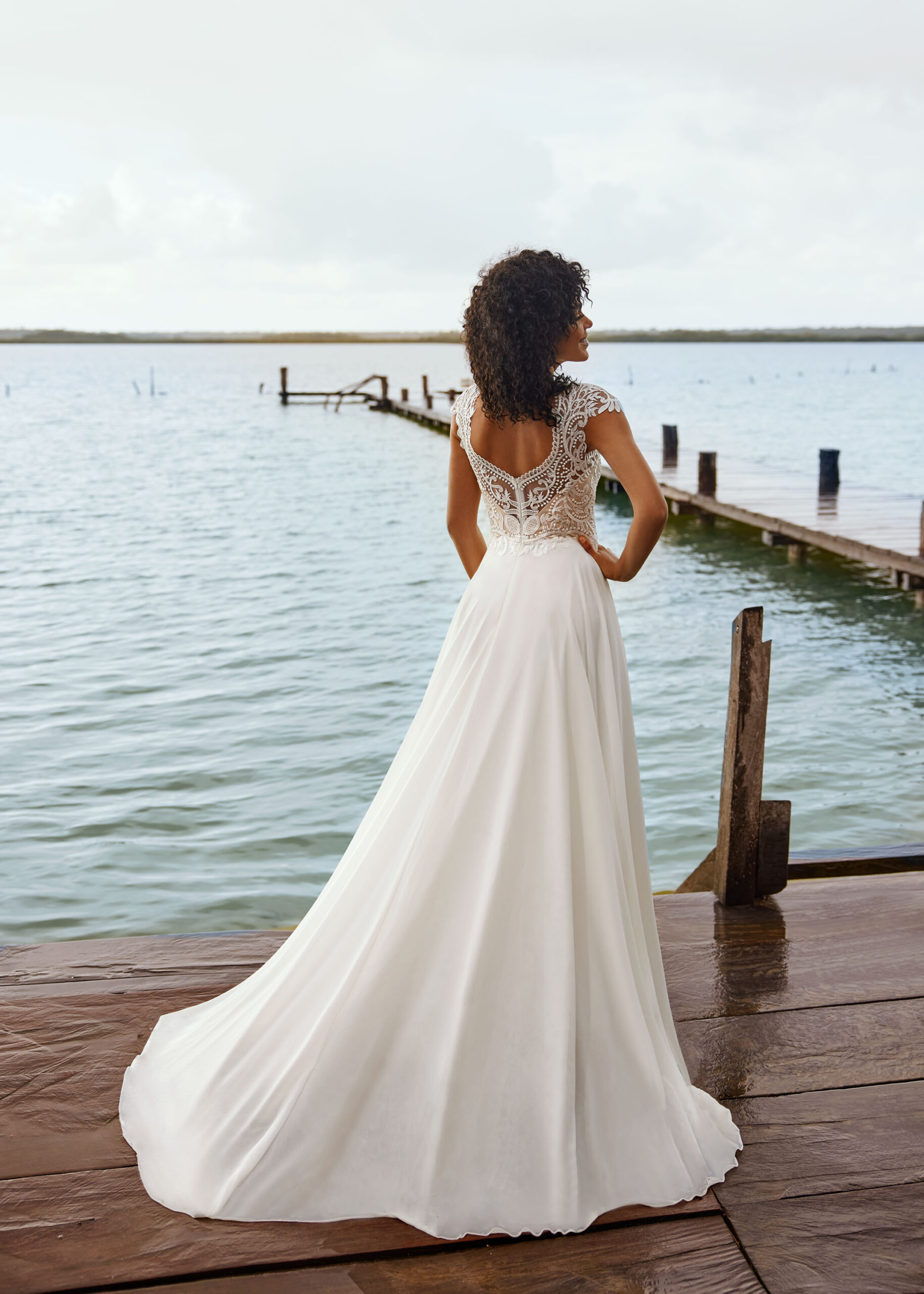Hervé Paris Vintage Termignon robe de mariée ivoire