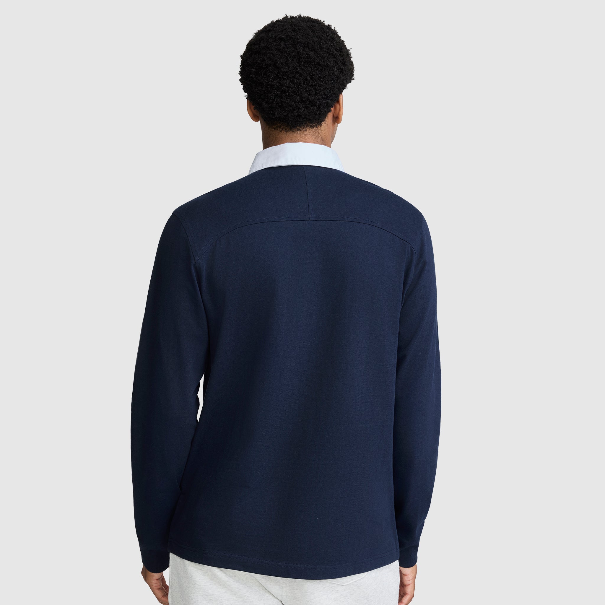 Champion Rugby Shirt Polo rugby homme bleu marine coton