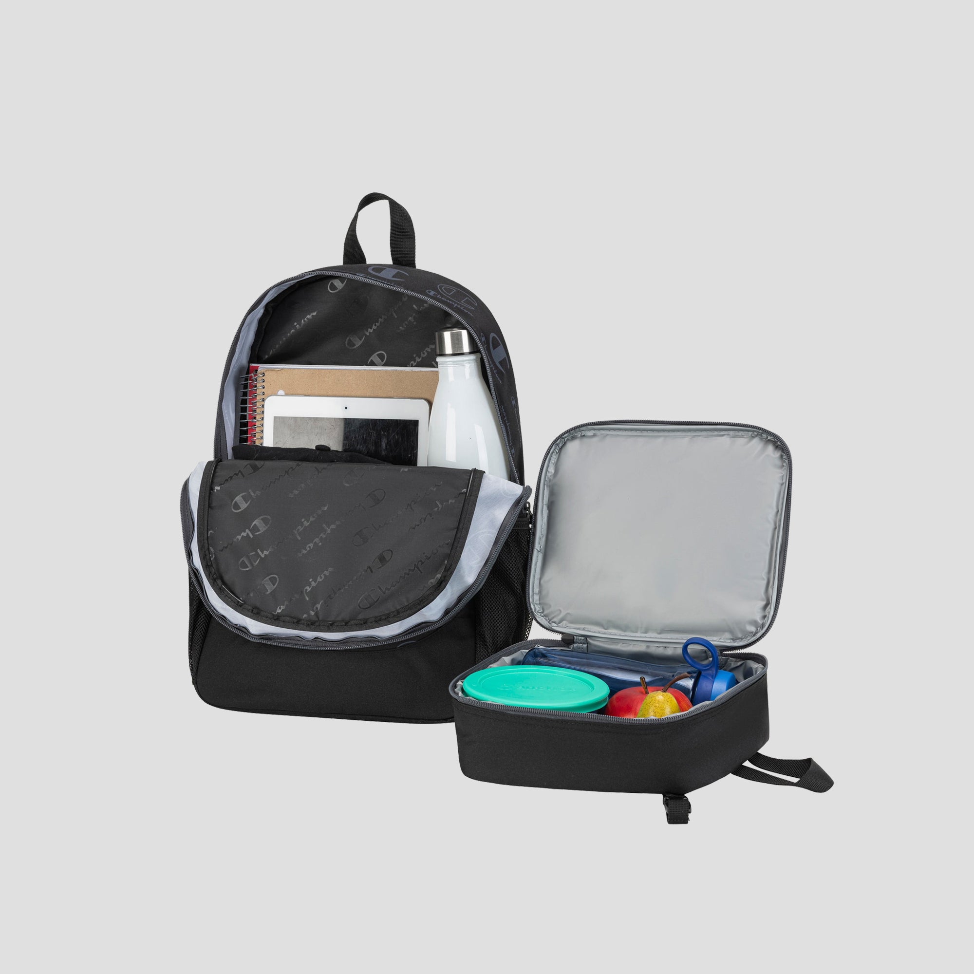 Champion Mode sac à dos + lunch noir gris