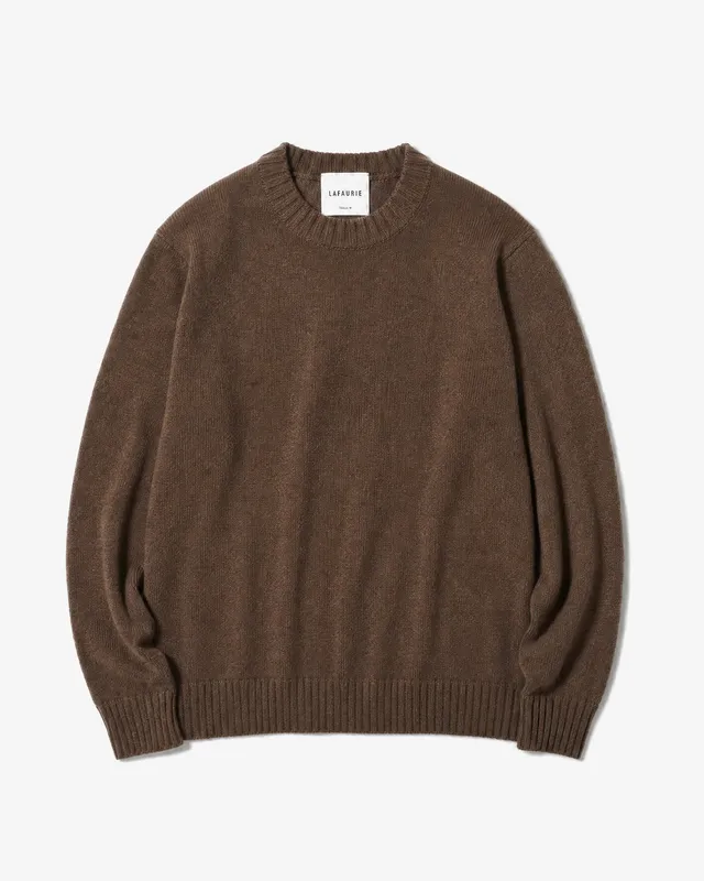 LAFAURIE CLAUDIO Marron Latte pull laine lambswool