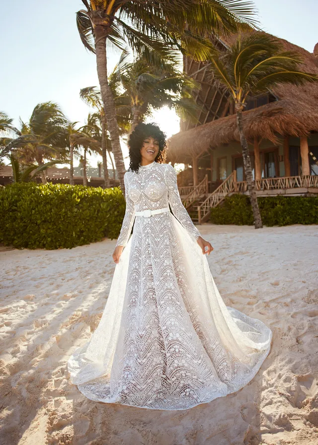 Hervé Paris Mystical Brisa robe de mariée bohème dos nu