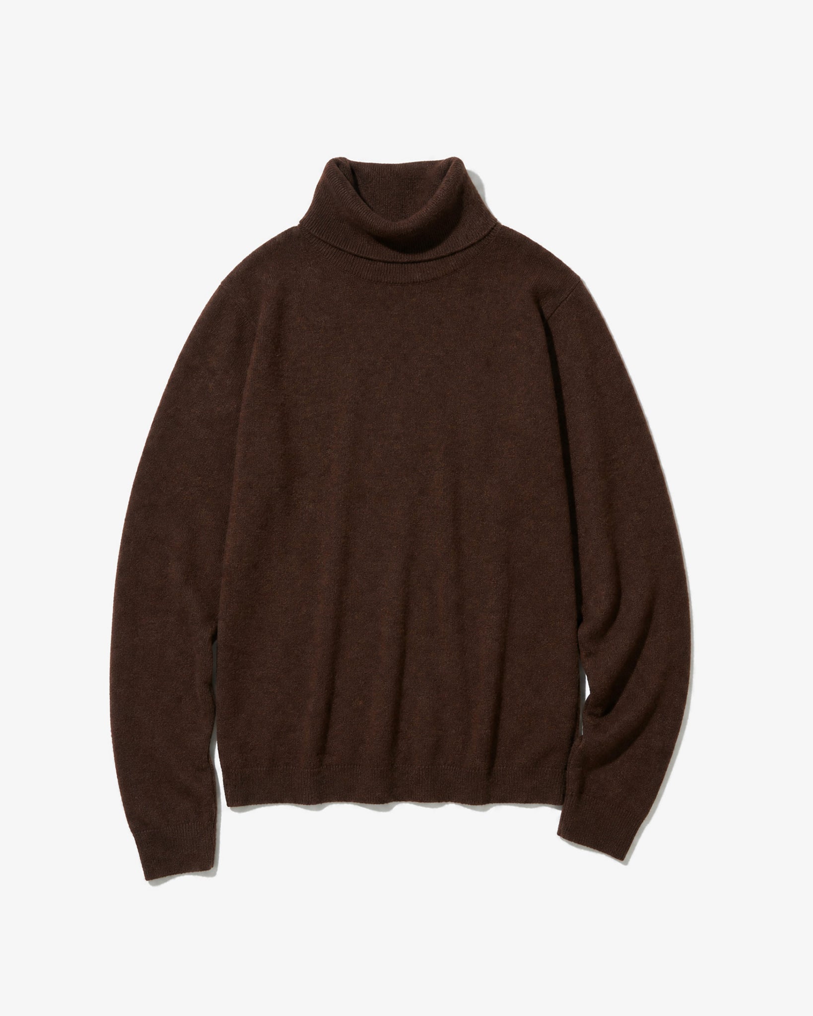 Lafaurie Gavino pull col roulé marron noix laine