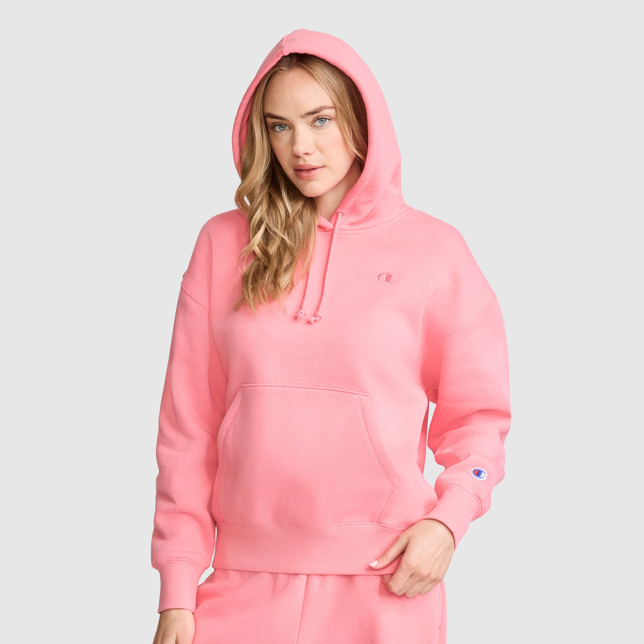 Champion Powerblend Sweat capuche femme rose Small C